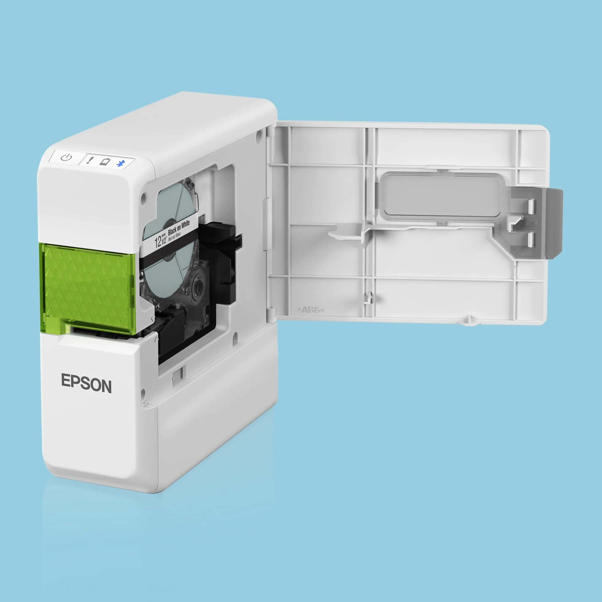 Epson LabelWorks LW-C410 | Domowa drukarka etykiet, 37 kompatybilnych taśm do 18 mm, aplikacja mobilna, spersonalizuj swoje etykiety.