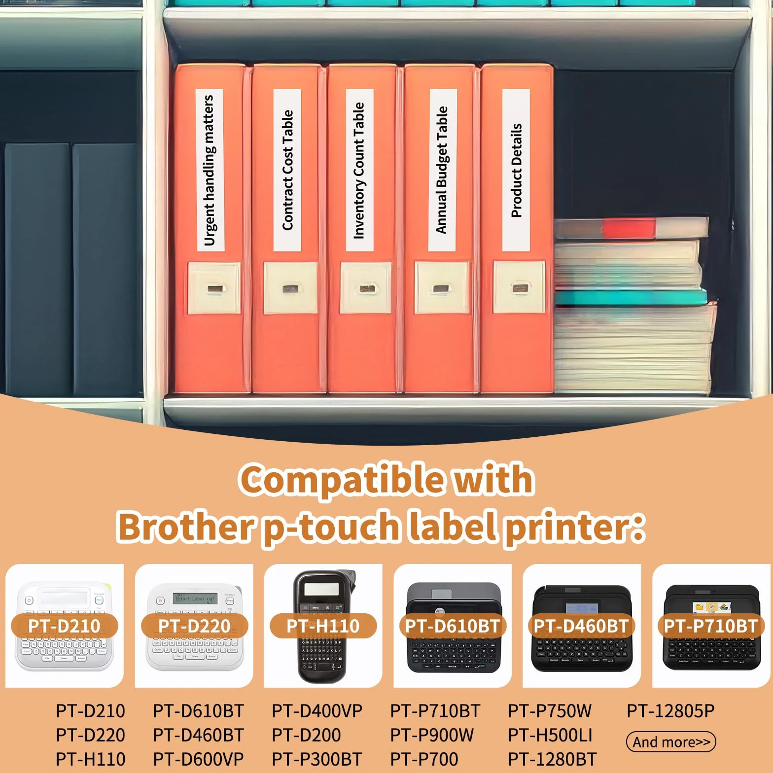 Suminey Kompatybilna taśma zastępcza Brother TZe-231 12 mm czarny na białym laminowana 5 sztuk