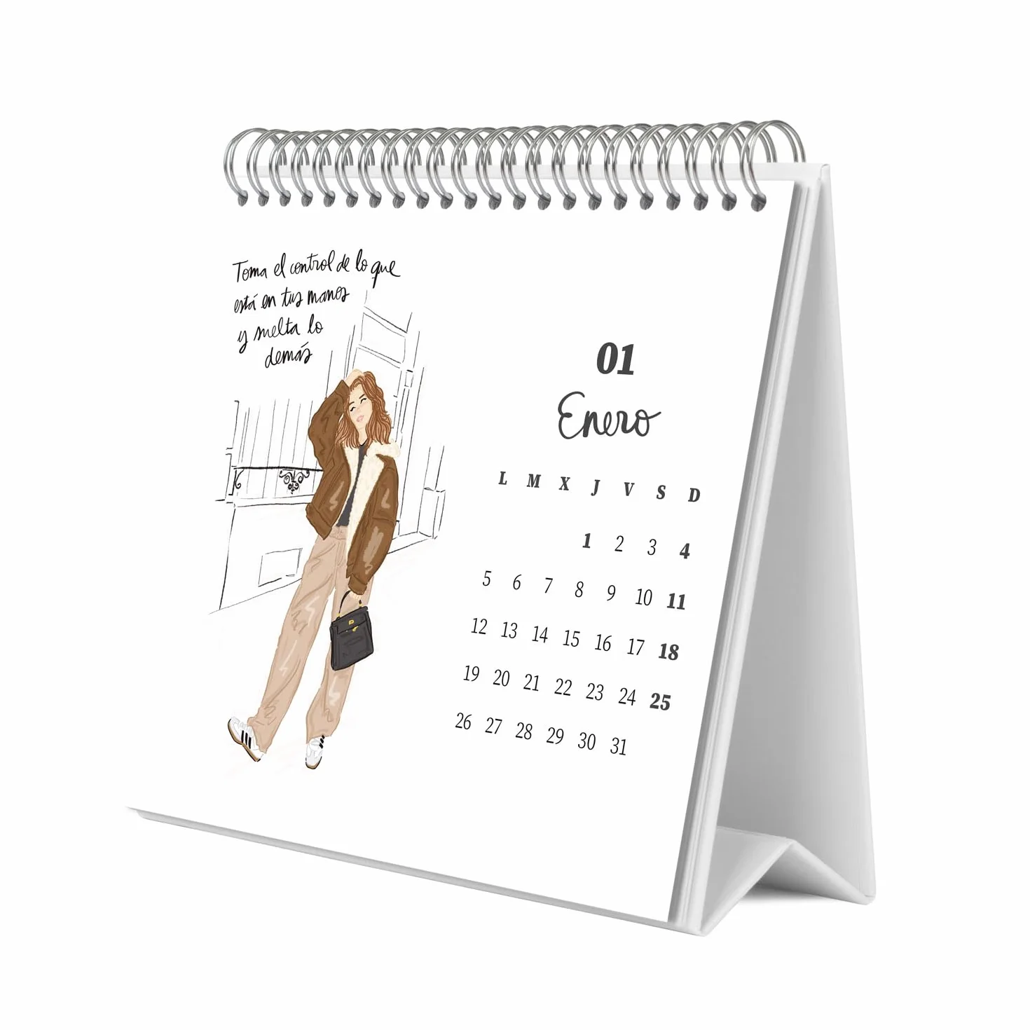 Grupo Erik Desk Calendar 2026 - Ana Marin Calendar 2026 Month To View | Monthly Desk Planner, Desktop Gifts Under 10 Pounds | Spanish Gifts For Friends