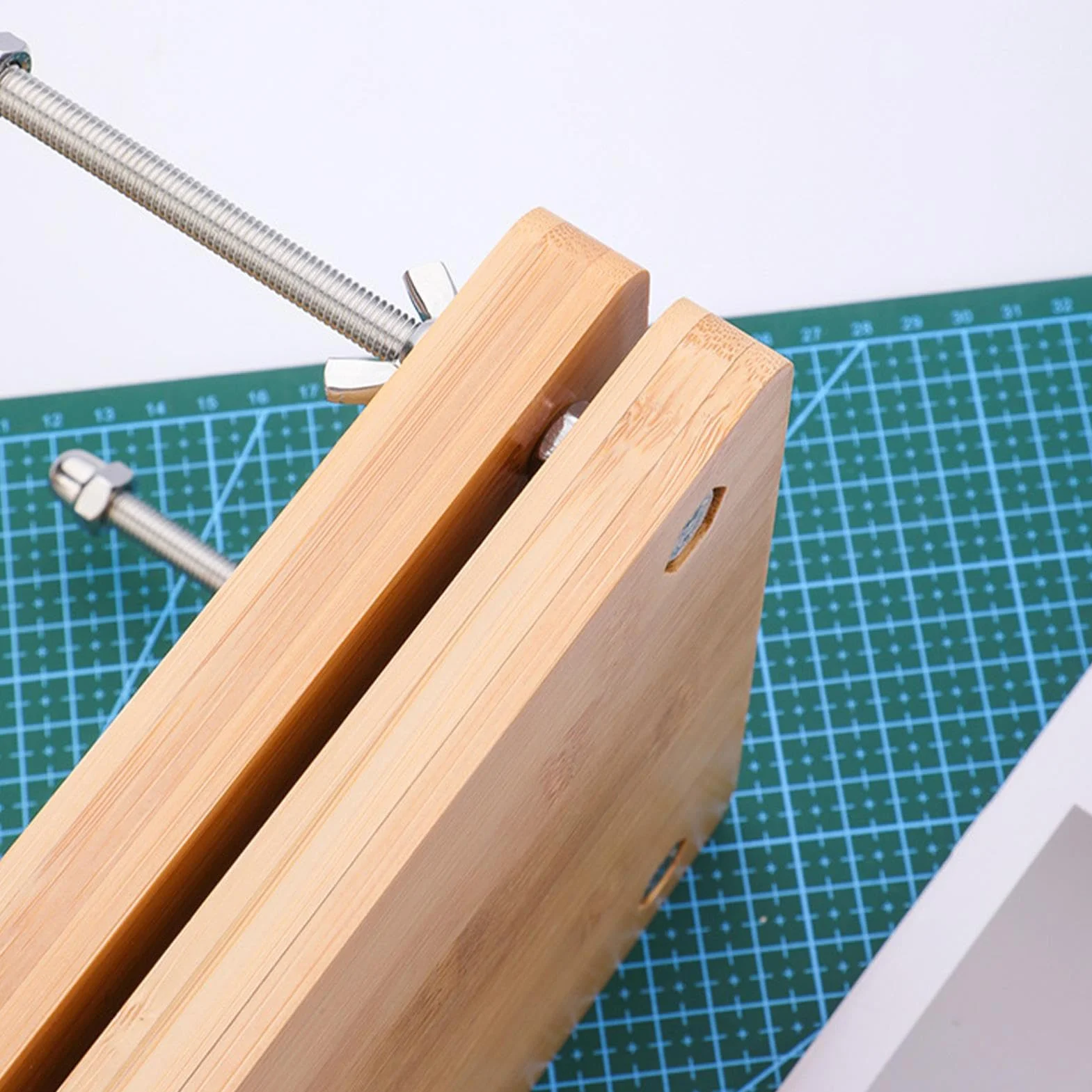 Book Press Wood, zestaw do bindowania książek, zestaw do bindowania książek, ręcznie wykonany dla uczniów, nauczycieli lub miłośników rzemiosła artystycznego