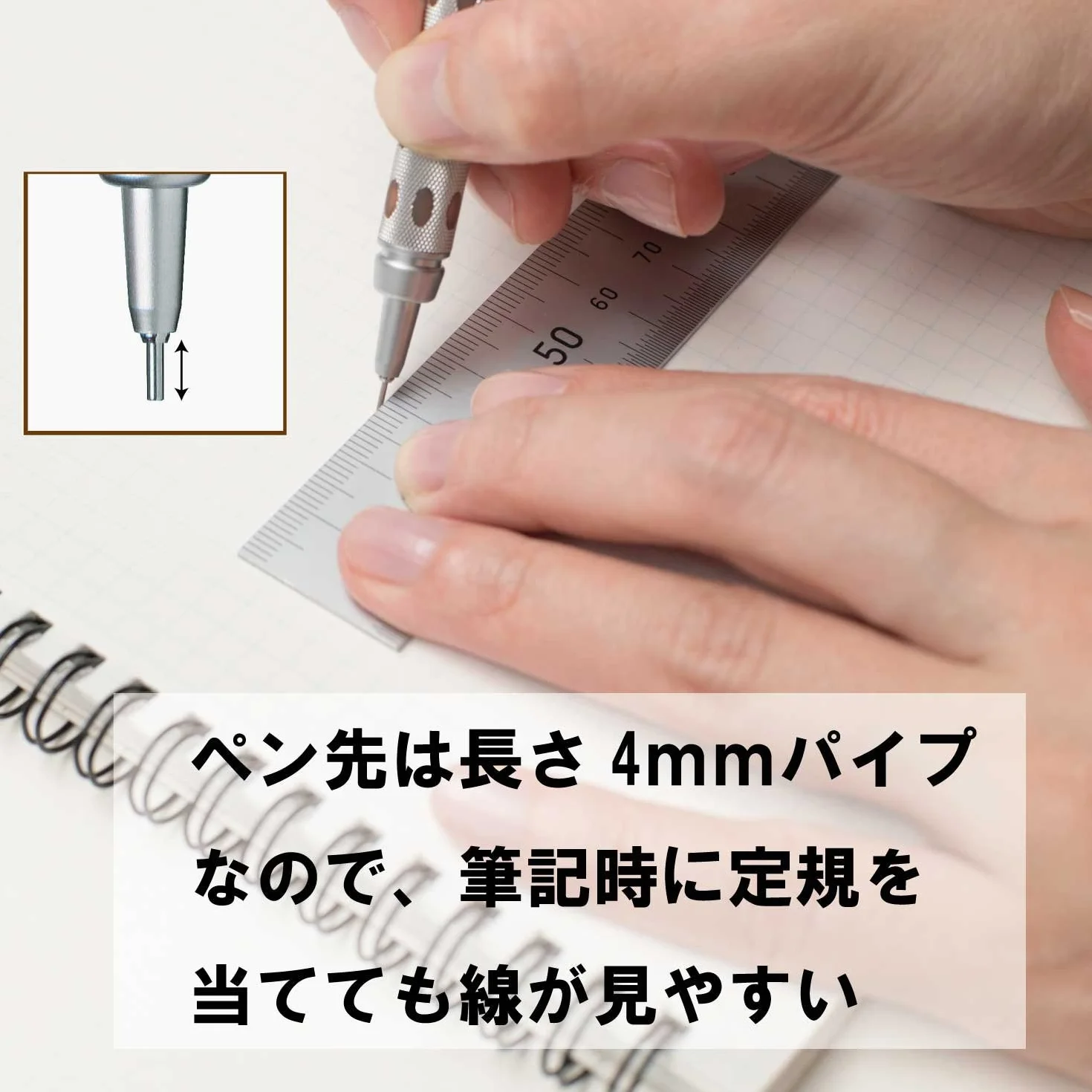 Pentel Graphgear 1000 mechaniczny ołówek kreślarski, 0,3 mm, brązowy (PG1013)