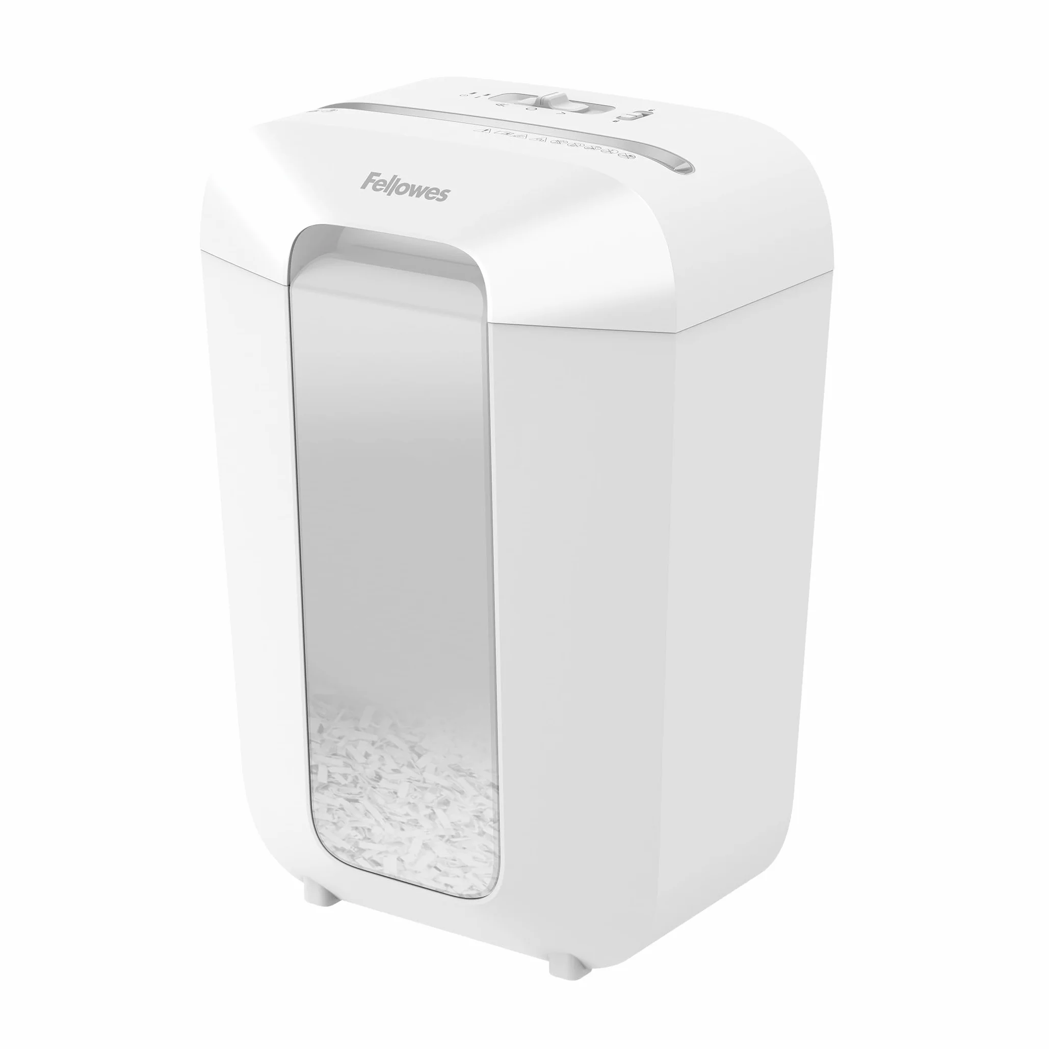 Fellowes Niszczarka do dokumentów, 11 arkuszy (P4), rozdrabniacz papieru z cięciem cząstek do domowego biura i biura, Powershred LX70, niszczarka z koszem 18 l i blokadą bezpieczeństwa, 4 x 40 mm