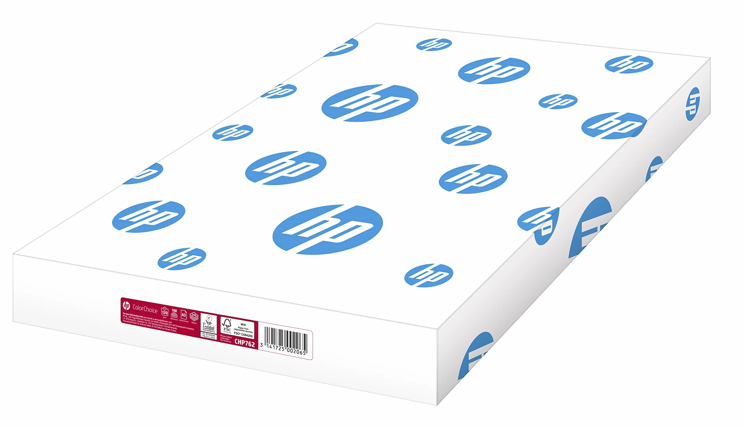 HP Kolorowy papier laserowy, papier do drukarek Colorchoice Chp 762-120 g, DIN A3, 250 arkuszy, biały