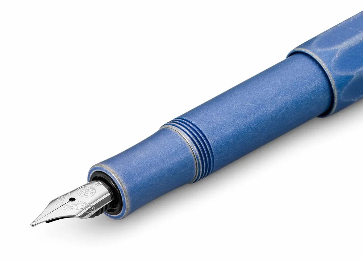 Kaweco AL SPORT Stonewashed Blue wieczne pióro stalówka B 13 cm