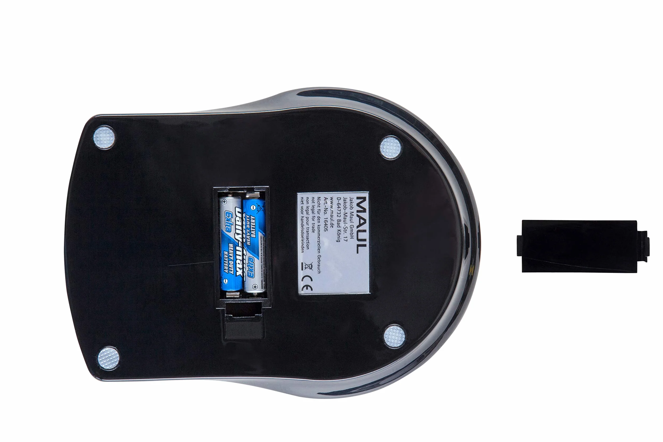 MAUL MAULalpha 1640590 Precyzyjna Waga z Baterią, 500 G, Czarna