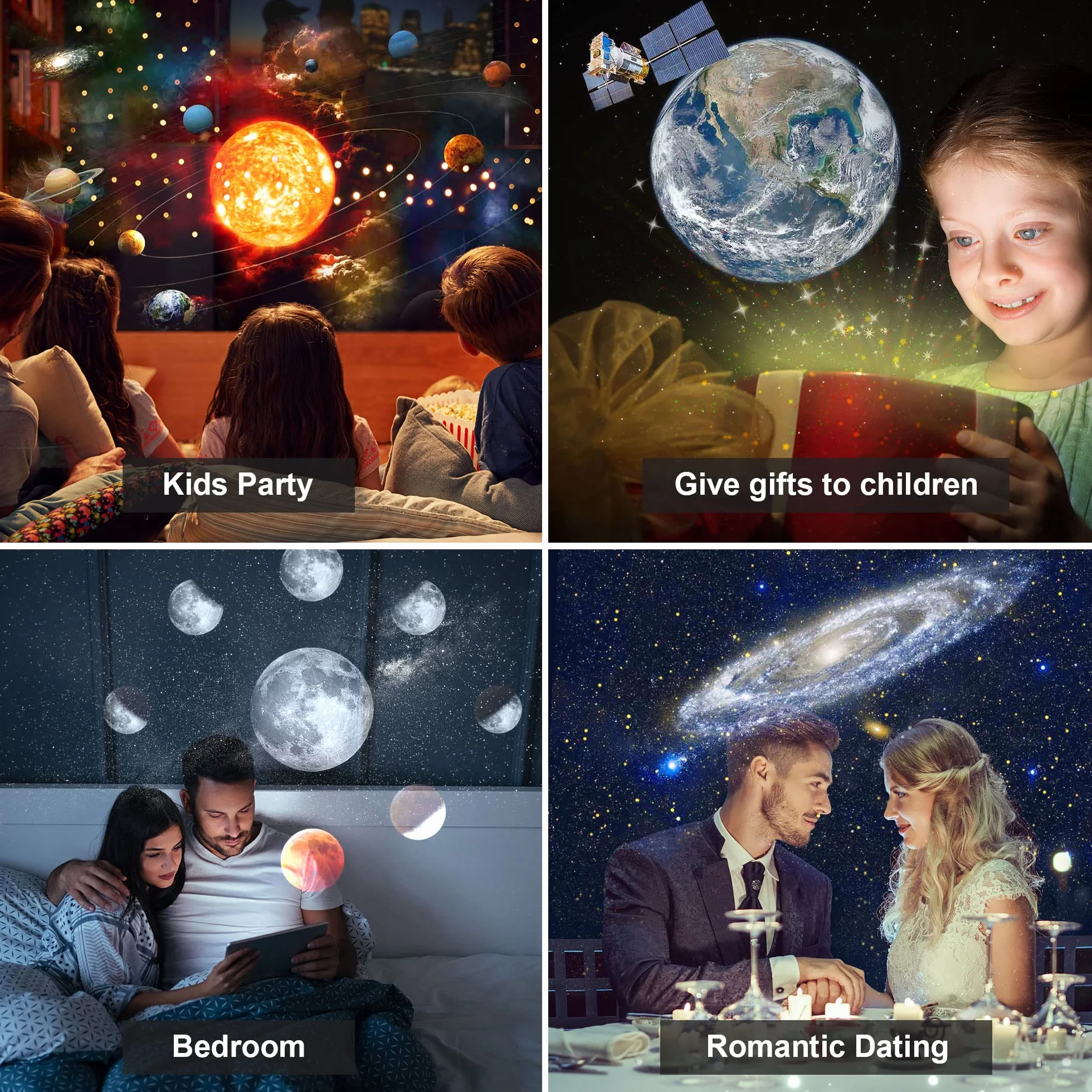 Projektor gwiaździstego nieba LED 13 planet do sypialni