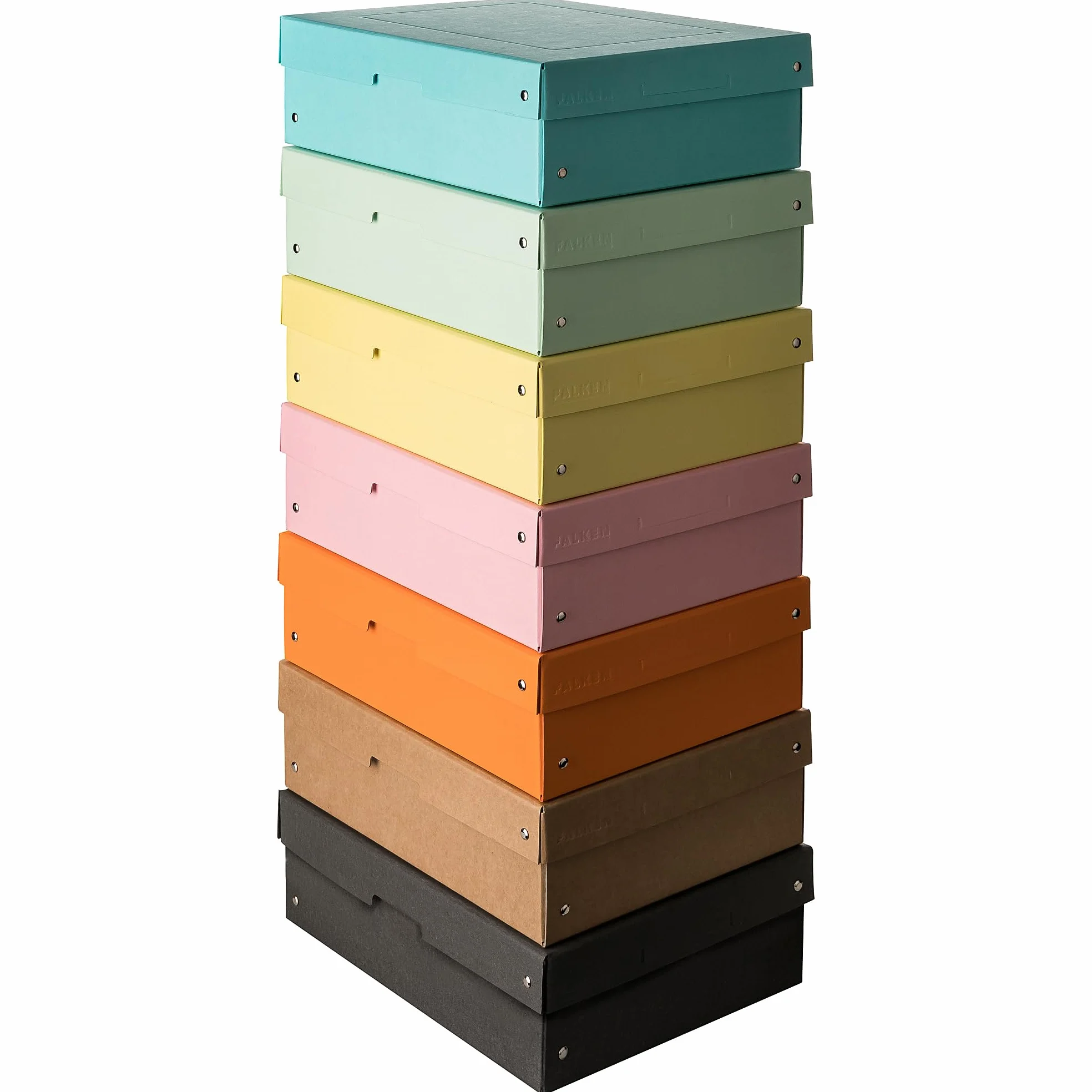 Oryginalny Falken PureBox Nature. Made in Germany. 100 mm wysokości DIN A4. Pudełko do przechowywania z pokrywką ze stabilnego kartonu wegańskie pudełko na prezent pudełko transportowe pudełko