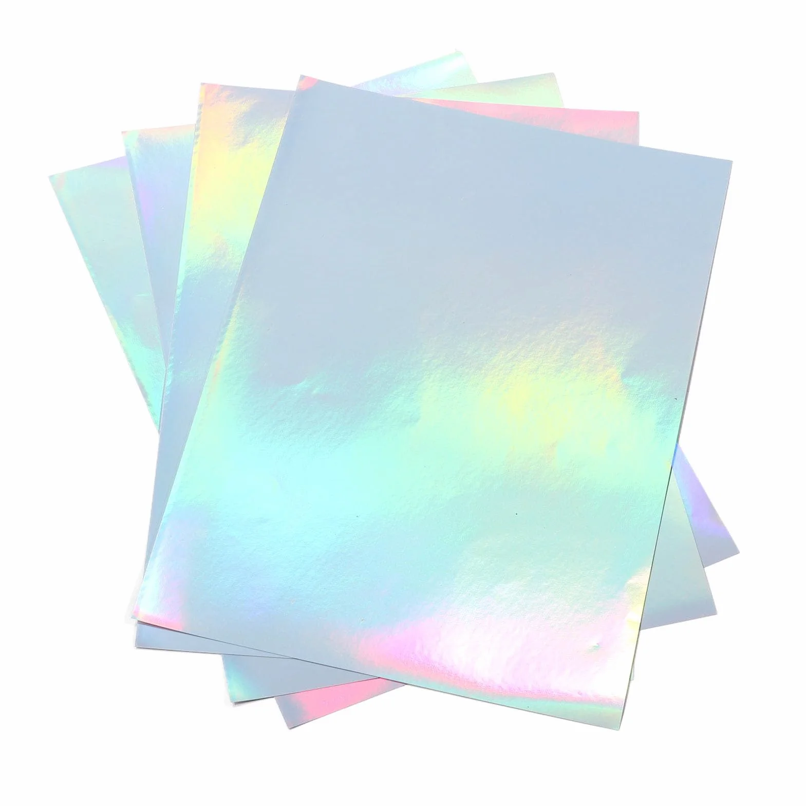 22 Arkusze A4 Papier do Naklejek Holograficznych do Druku, Wodoodporna Folia Aluminiowana Laserowo Papier Holograficzny w Sztyfcie, 210 Mm X 297 Mm / 8 X 12 Cali Rozmiar