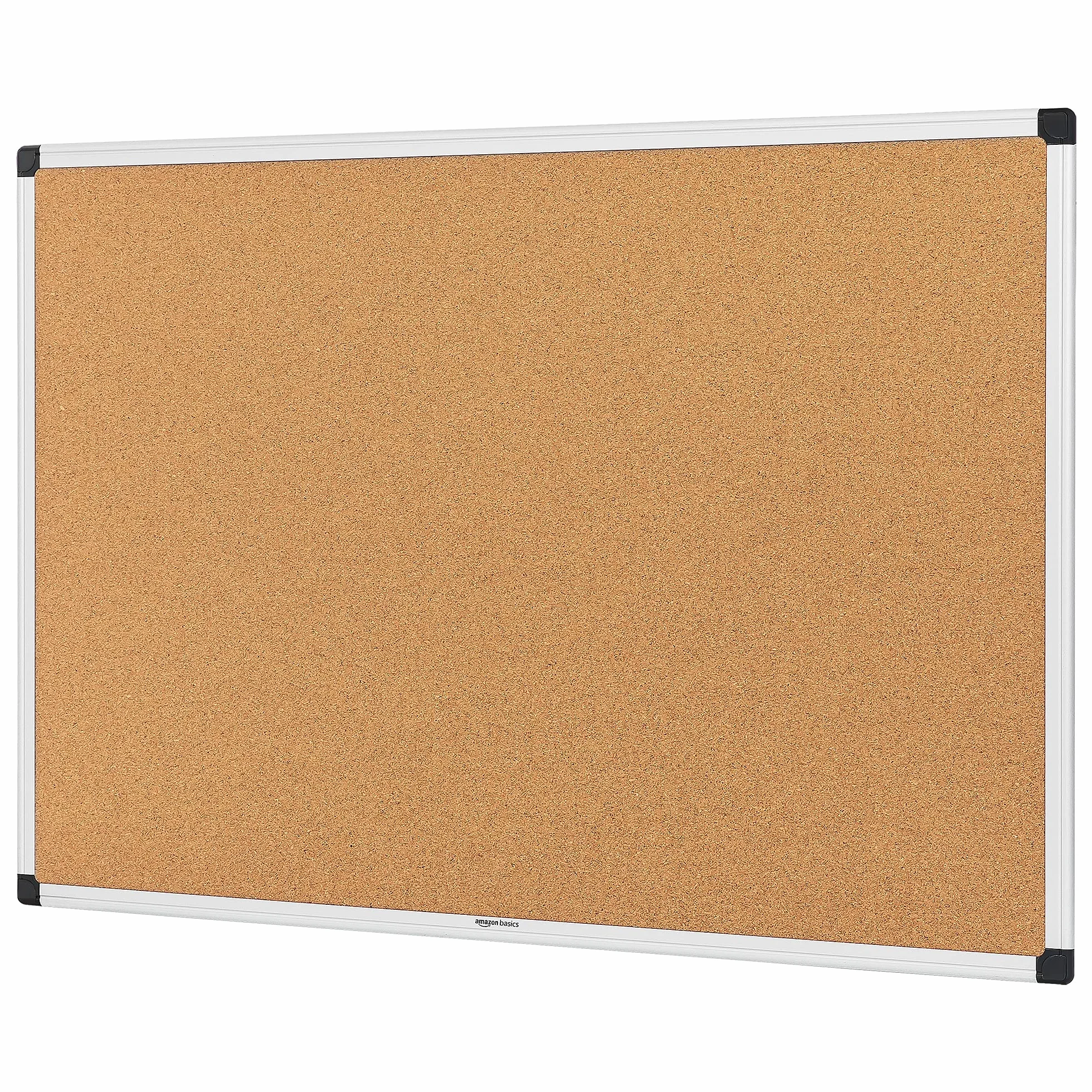 Amazon Basics Tablica korkowa aluminiowa ramka 90 cm x 60 cm