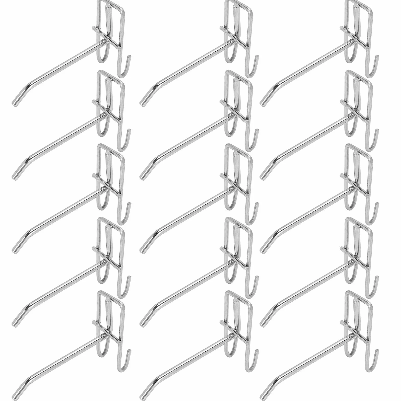 30 sztuk haczyków do regału, do dużych obciążeń, do supermarketu, żelaznej siatki, haczyki, ozdoby, haczyki, półki, grubość 3,5 mm (długość 10 cm)