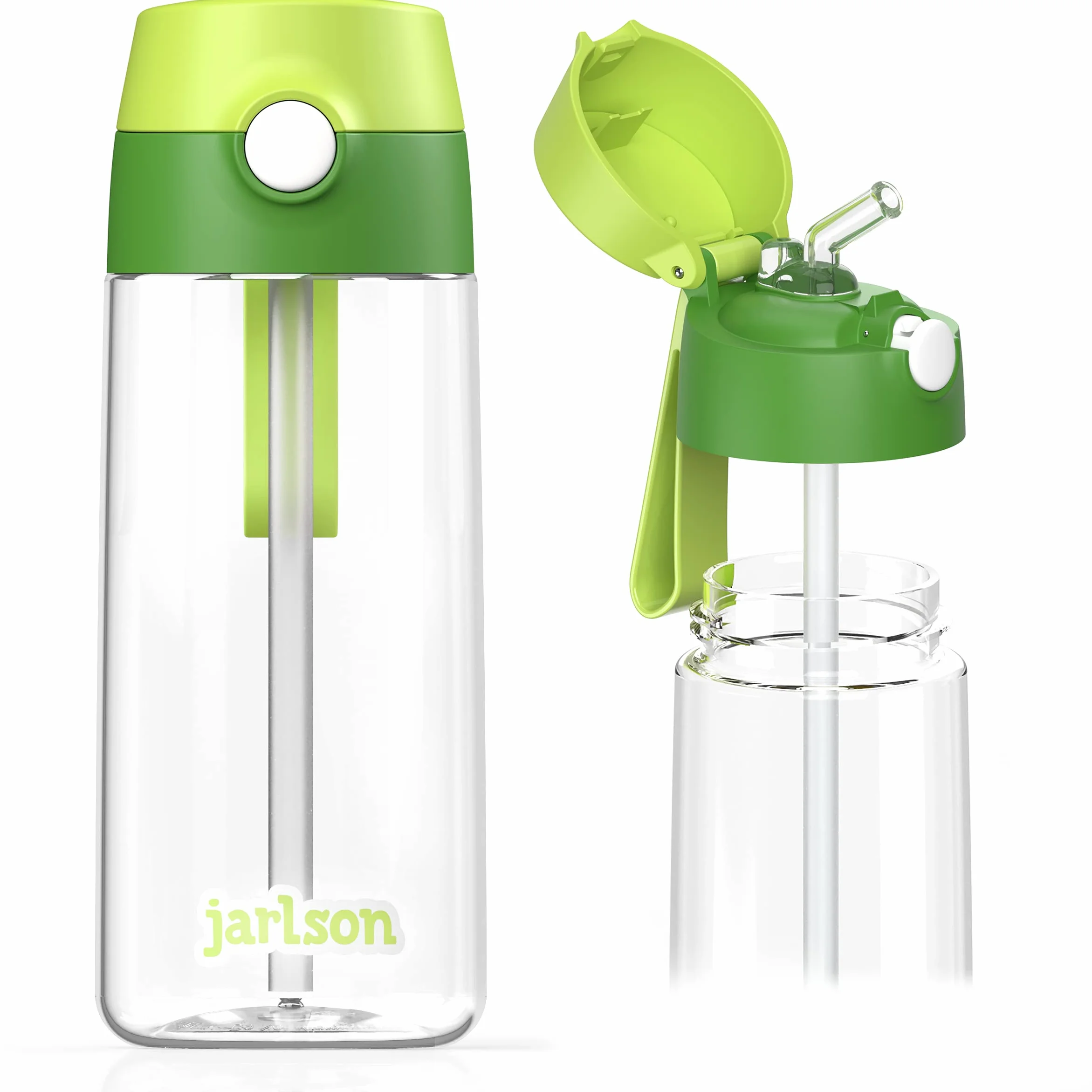 Jarlson® - Butelka dla dzieci ze stali nierdzewnej - butelka dla dzieci 500 ml - butelki bez BPA - ze słomką - do szkoły, sportu i przedszkola