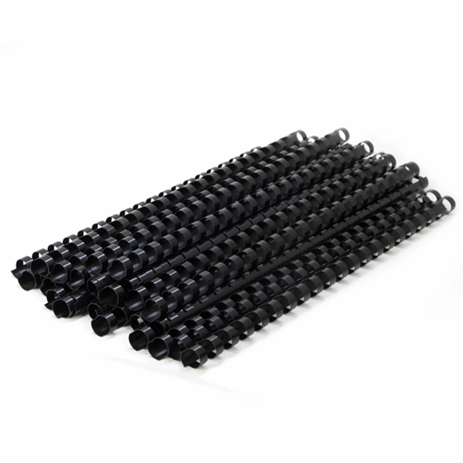 RAYSON Plastikowe grzebienie do bindowania 21 pierścieni 16 mm 140 arkuszy czarny opakowanie 100 szt