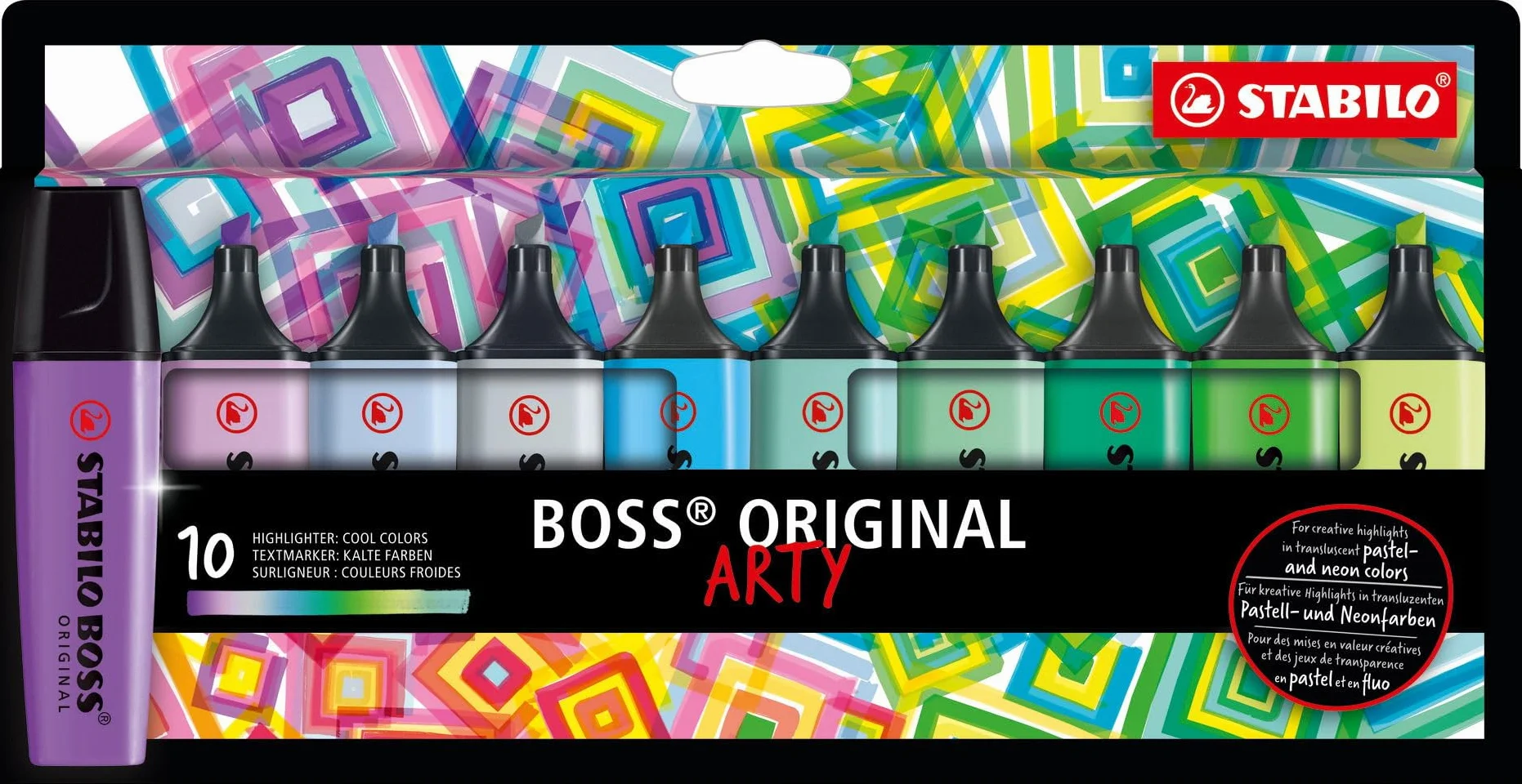Stabilo Boss Original EO70/10-2-20 Zakreślacze, Wielokolorowy, 10 szt