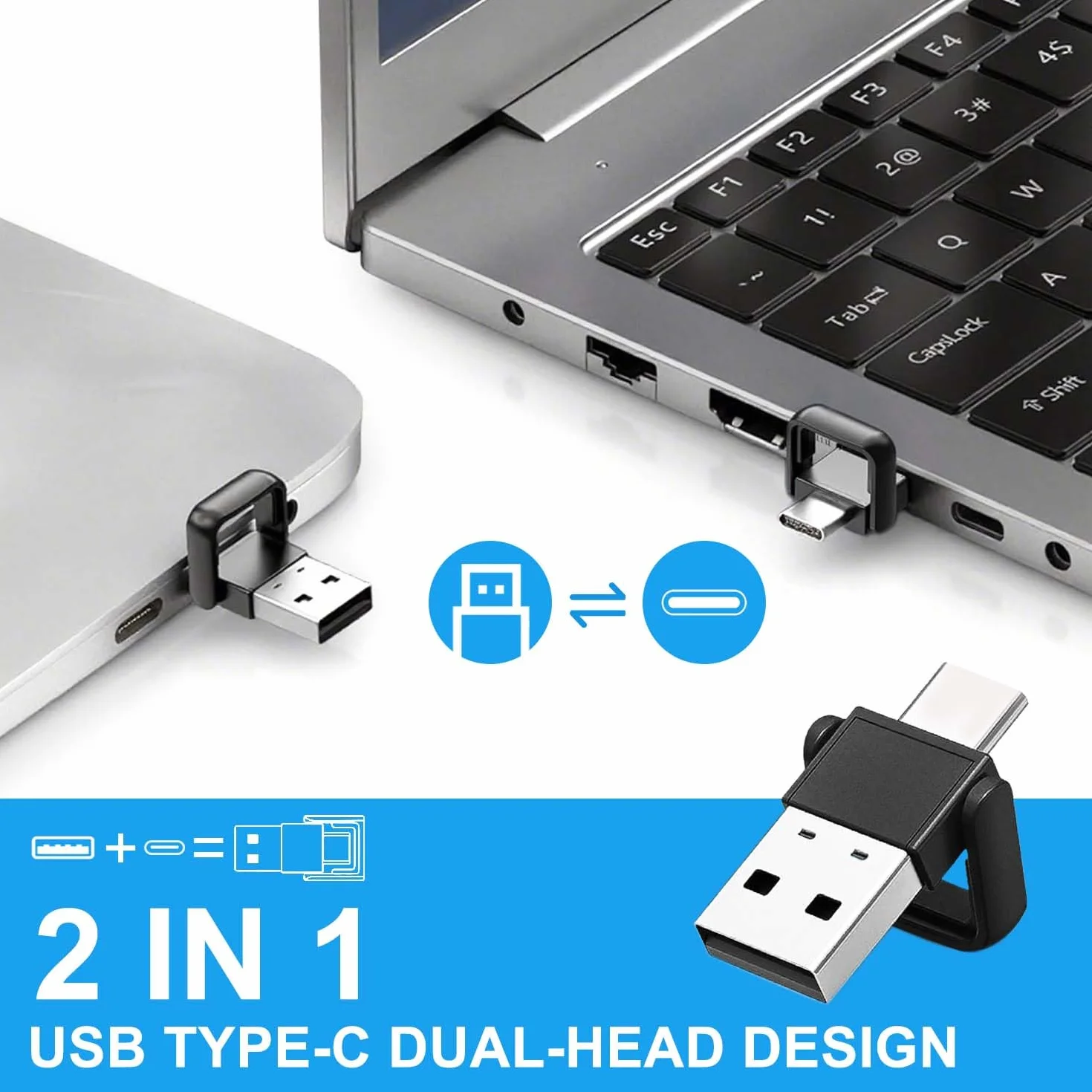 VOVIGGOL Bezprzewodowy pilot zdalnego sterowania do prezentacji Powerpoint z myszą powietrzną USB/typ C 2 w 1