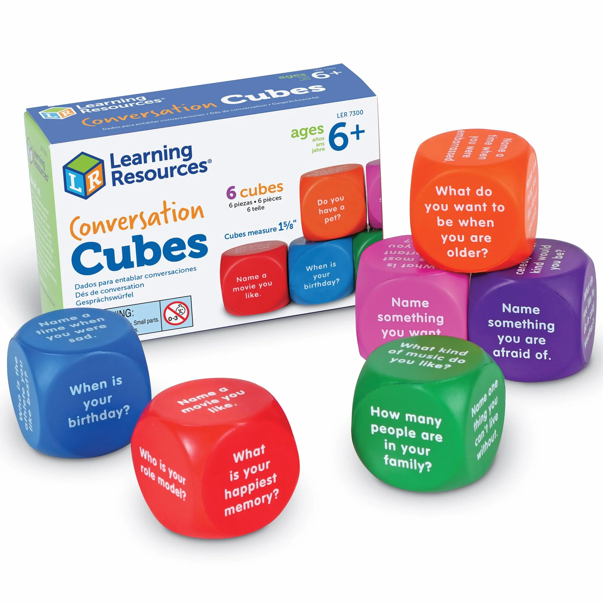 Learning Resources Kostki Konwersacji 6-Kawałek Zestaw