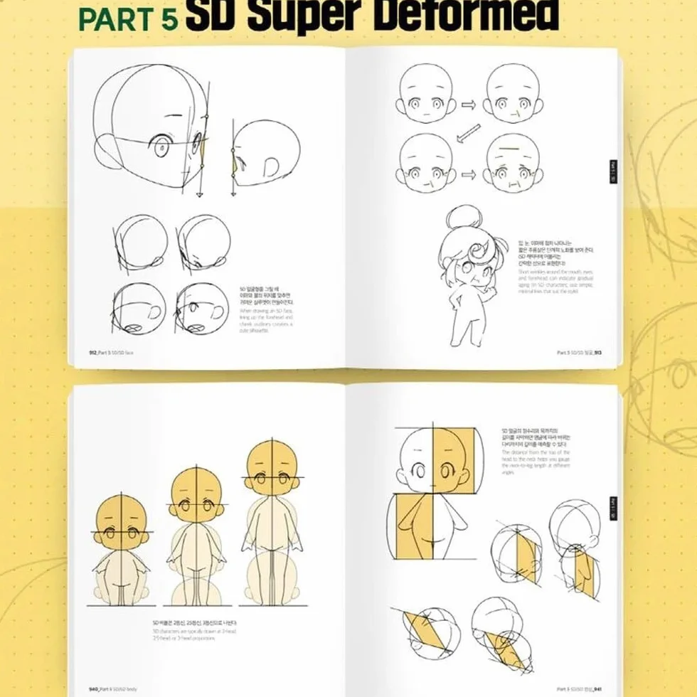Point Character Drawing 2 autorstwa Taco | Koreańska książka o anatomii mangi | Angielskie napisy