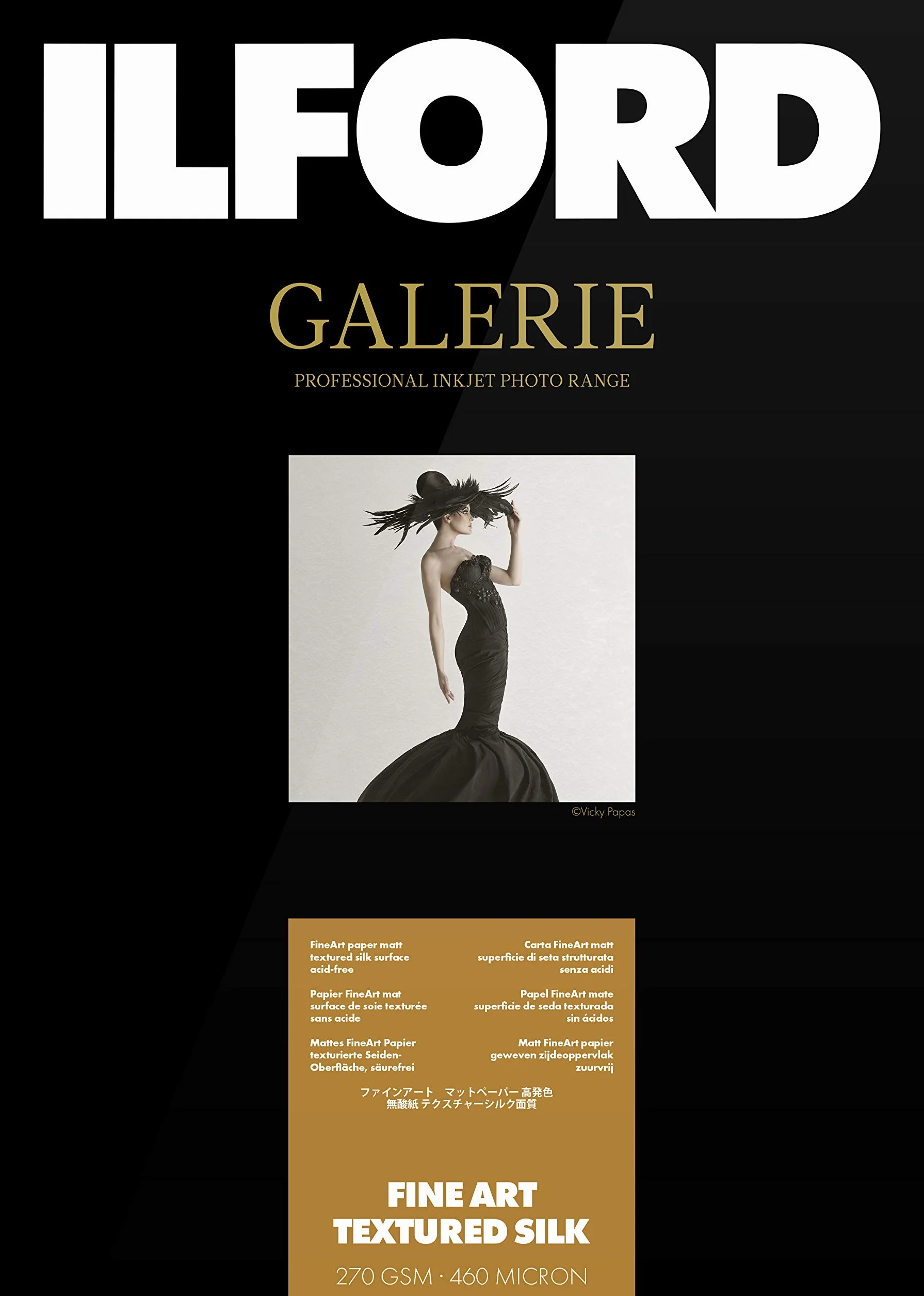 ILFORD GALLERIE FineArt Teksturowany jedwab 270 g/m² A3+ - 329 mm x 483 mm, 25 arkuszy