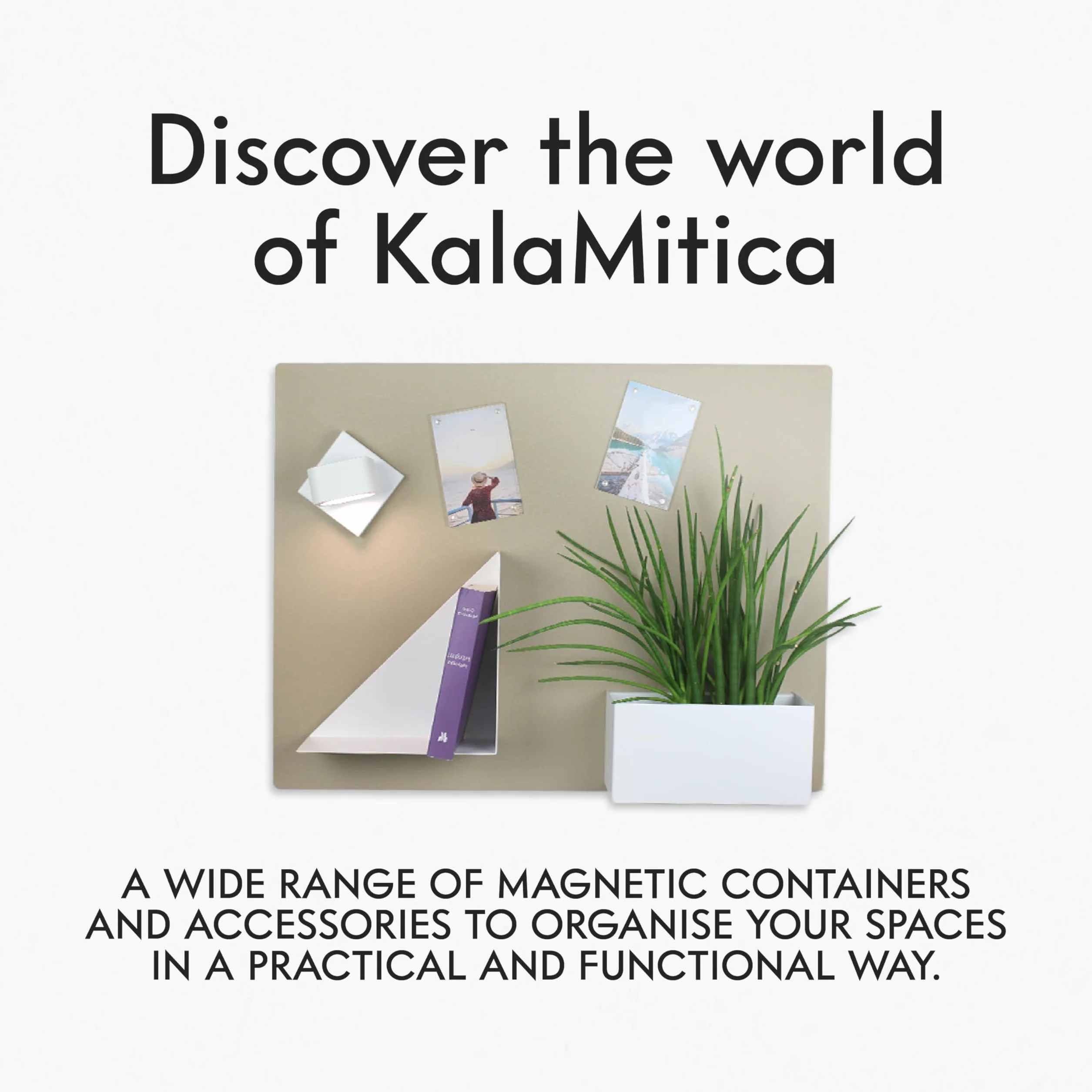 KalaMitica Beżowa duża tablica magnetyczna na ścianę, ścieralna tablica kredowa, arkusz magnetyczny, 74 x 57 x 0,12 cm