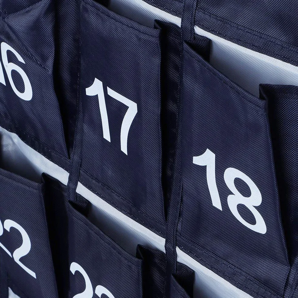 Wisząca torba do przechowywania 30 kieszeni numerowana organizer na drzwi niebieski
