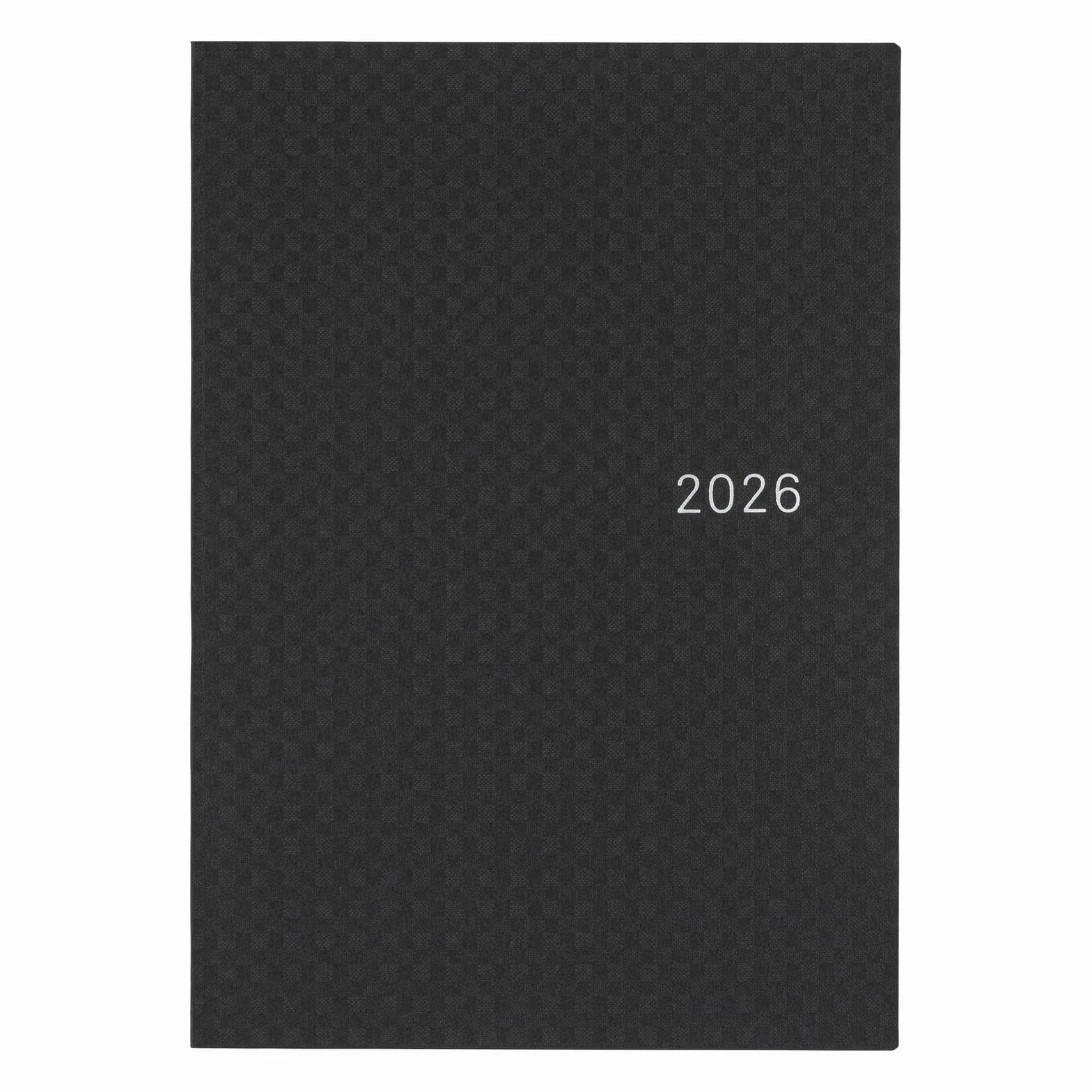 Hobonichi Techo HON A5 2026 – Paper Series: Black Gingham (angielski, styczniowy terminarz startowy)