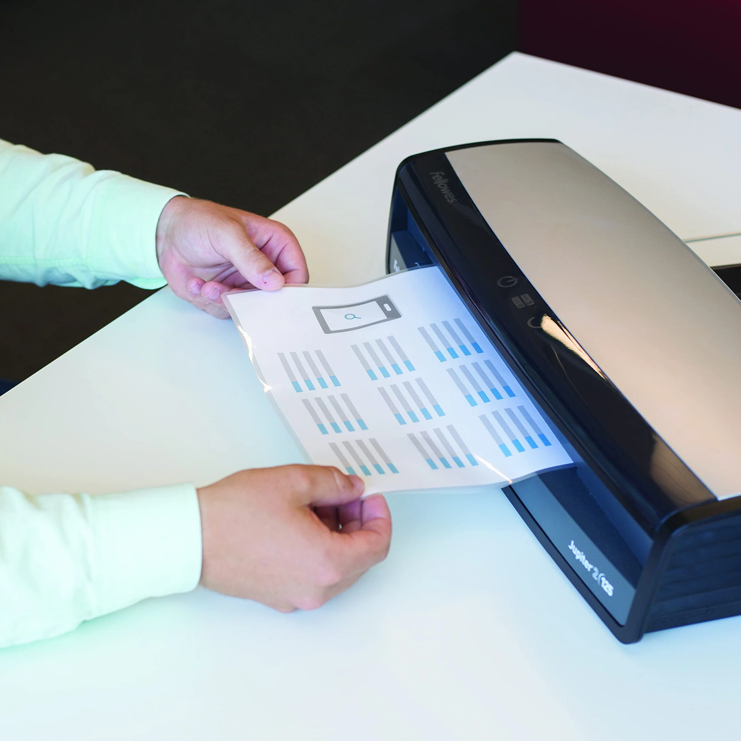 Fellowes 5440001 Folia do Laminowania, Przezroczysty, A4 / 80 Mikron