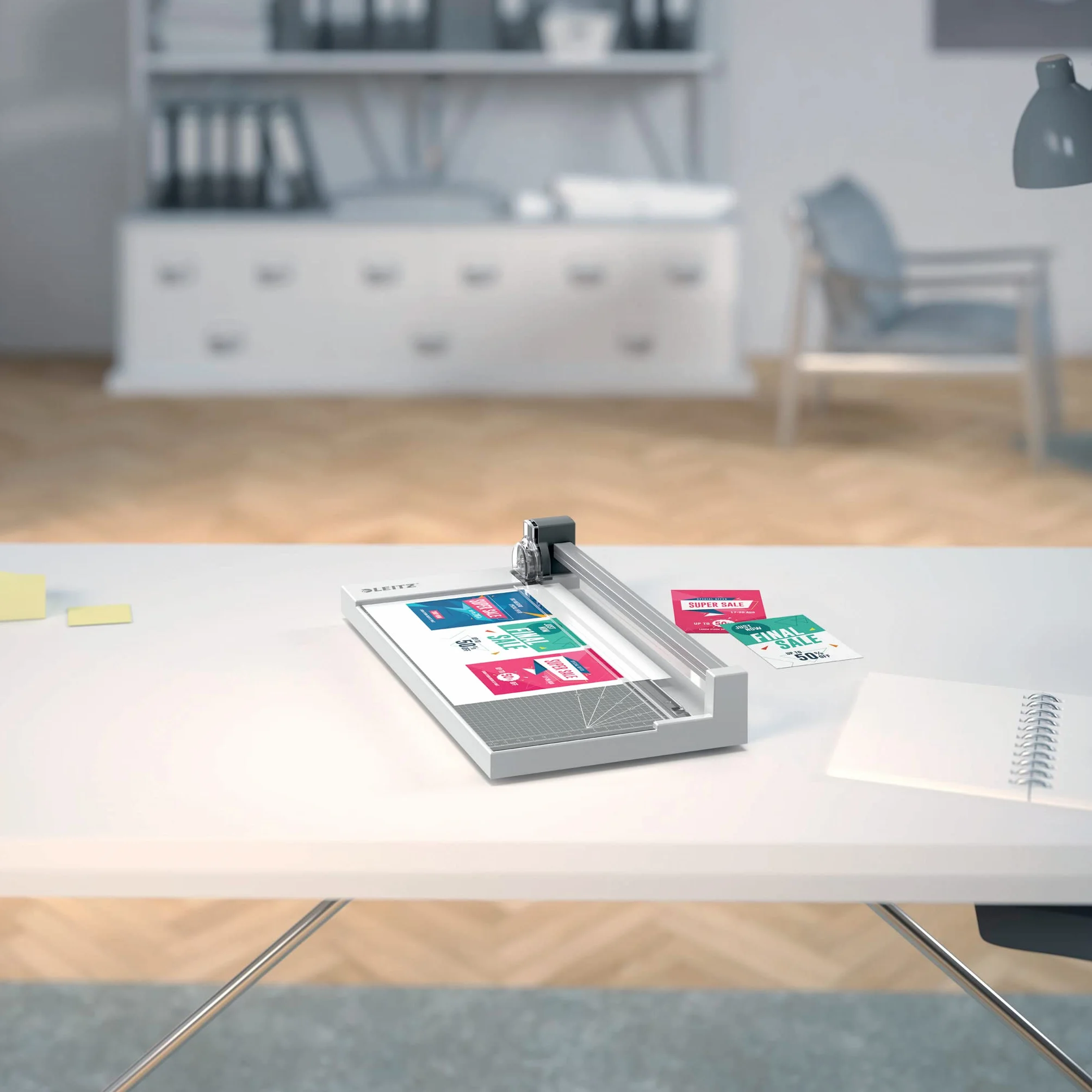 Leitz, Trymer do Papieru Leitz Precision Home Office A4 z Prowadnicą Wyrównującą, Tnie do 10 Kartek, Długość Cięcia 305 mm, Trwałe Ostrze do Cięcia Prostego (90260000)