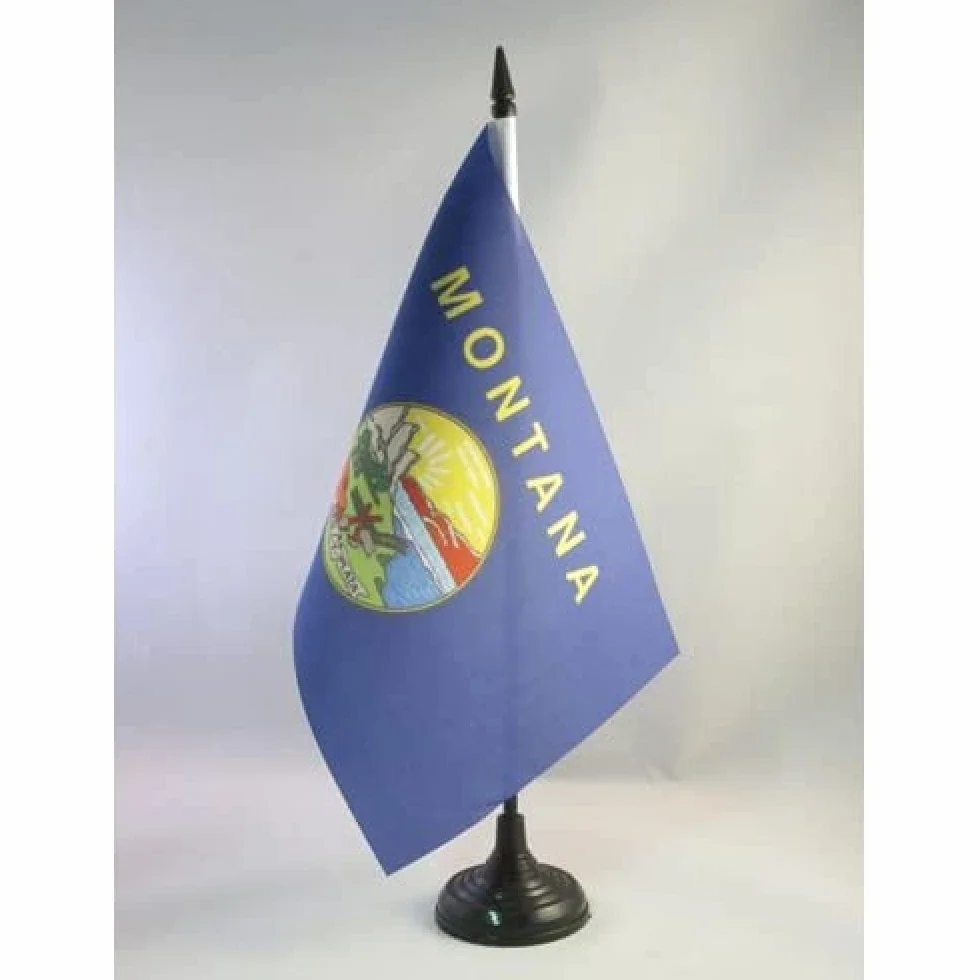 Drapeau de Table Montana, 21cm x 14cm