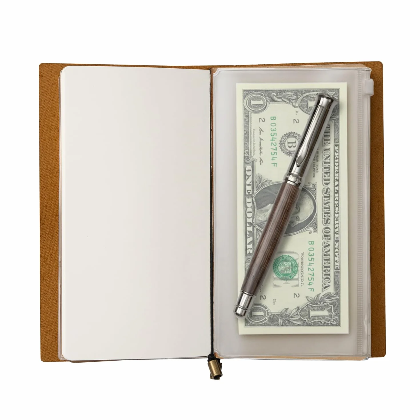 Skórzany Notes A5 Travelers Notebook 22x15 cm – Wymienny Dziennik Podróżny z Uchwytem na Długopis
