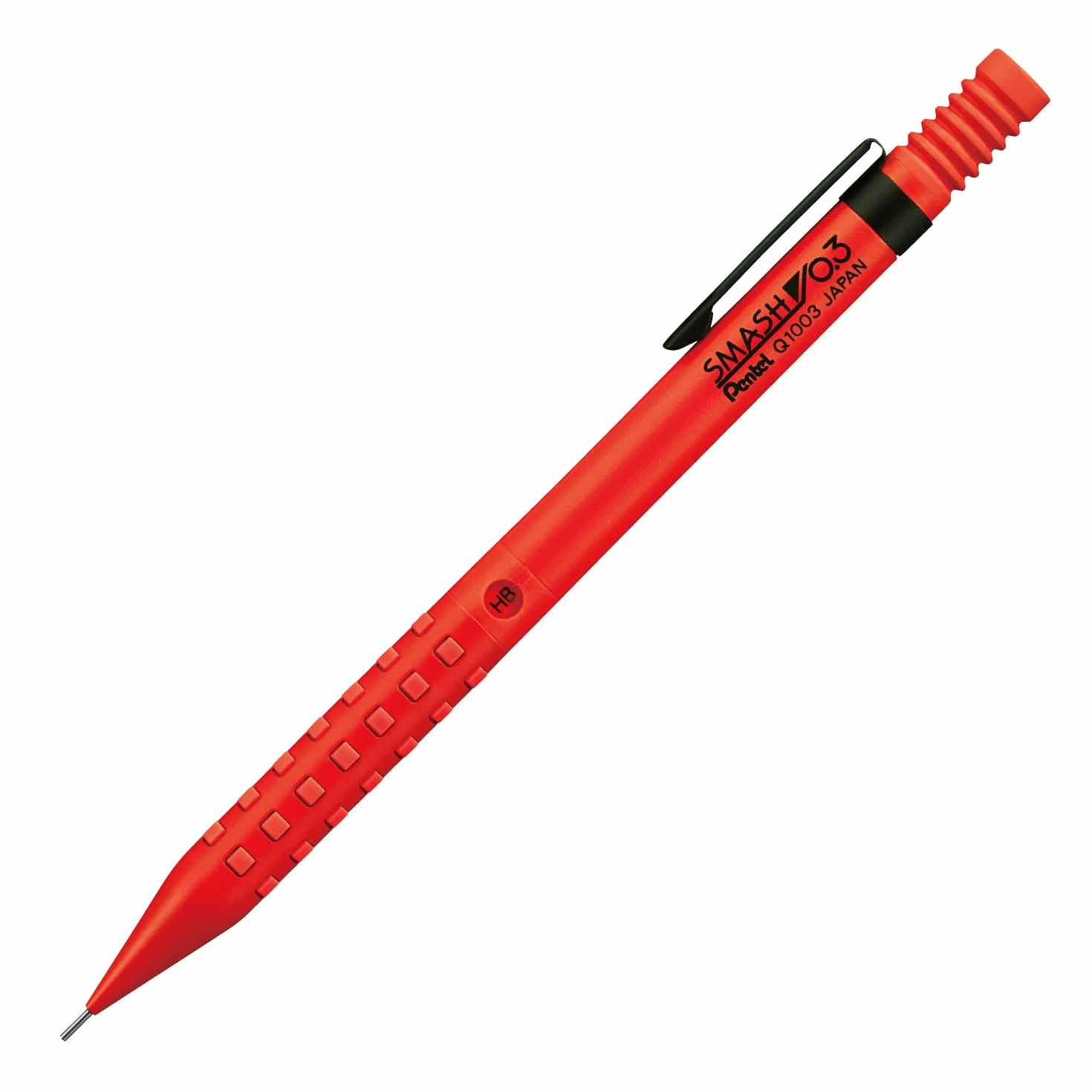 Pentel Q1005-N Smash ołówek mechaniczny, 0,5 mm, ciemnoszary (czerwony)