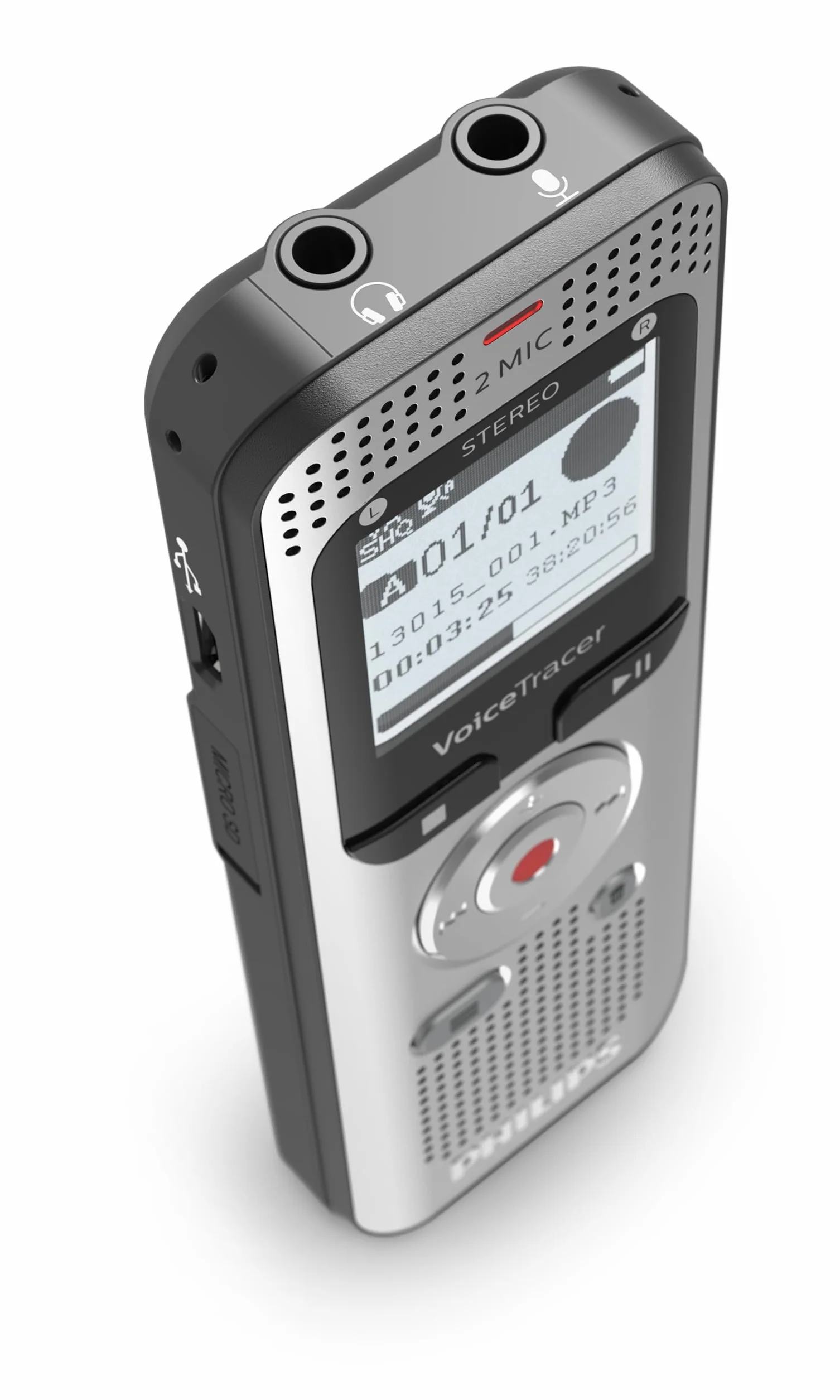 Philips DVT2050 Dyktafon, Srebrny, 8 GB