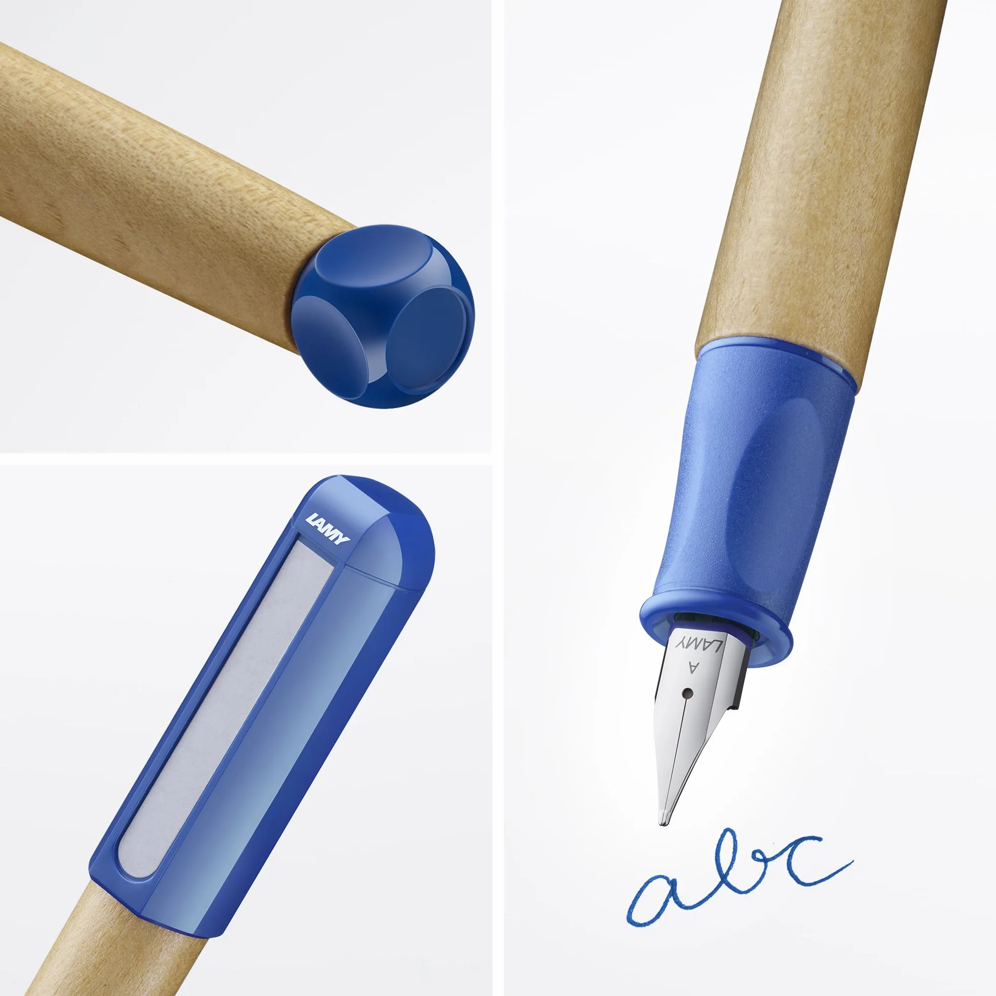 Lamy abc blue pióro dla dzieci z ergonomicznym uchwytem stalową stalówką LH szerokość M