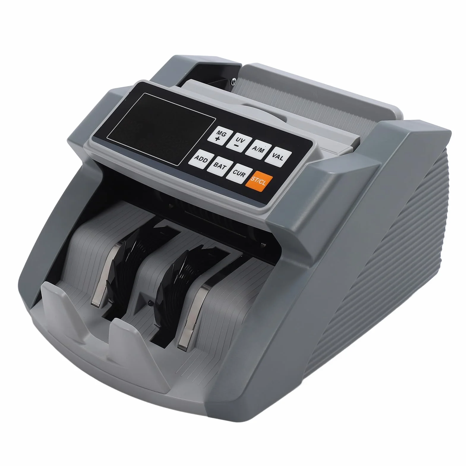 Liczarka Pieniędzy z Licznikiem Wartości, Wykrywaniem Fałszerstw MG/UG/IR Licznik Banknotów, Wyświetlacz LCD Dolar Euro CHN Tryby Dodawania i Partii Licznik Gotówkowy (Wtyczka UE)