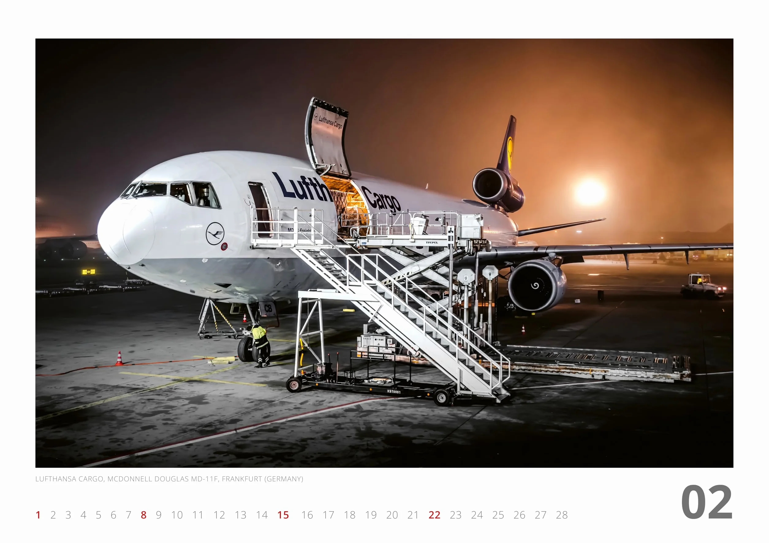 Kalendarz AIRLINER 2026 | Kalendarz ścienny A2, 12 motywów | Fotografia lotnicza, żywe kolory na 250 g/m² | Limitowana edycja Felixa Gottwalda