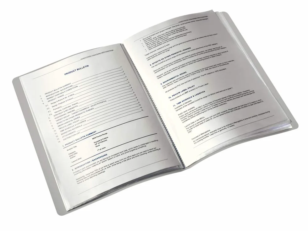 Leitz skoroszyt z polipropylenu z 40 koszulkami, format: A4 40 osłonek