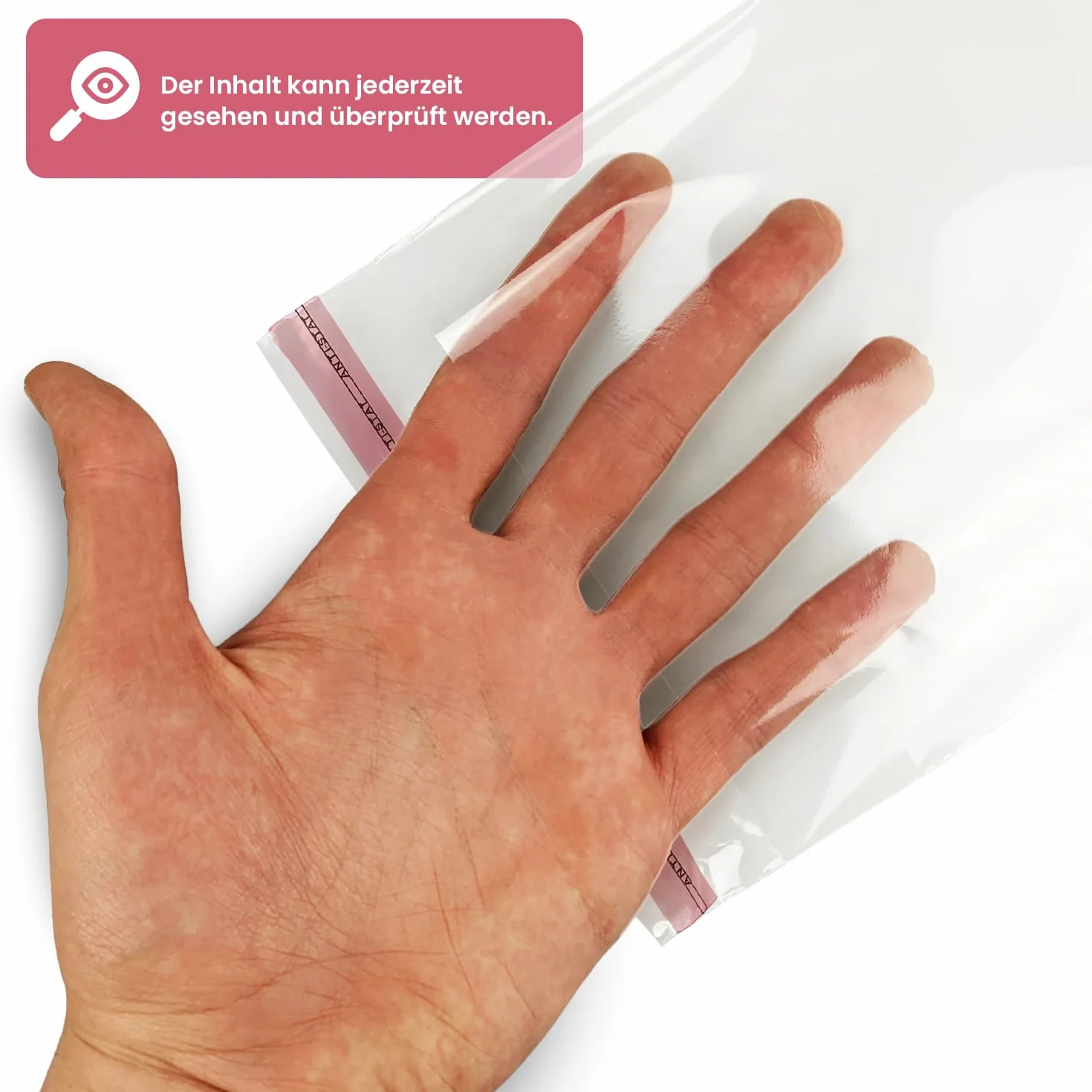 Netuno 100 płaskich torebek o wysokim połysku 30 x 40 cm z klapką (3 cm) Peel & Seal PP torebki samoprzylepne torebki plastikowe przezroczyste torebki celofanowe przezroczyste torebki z zakładką