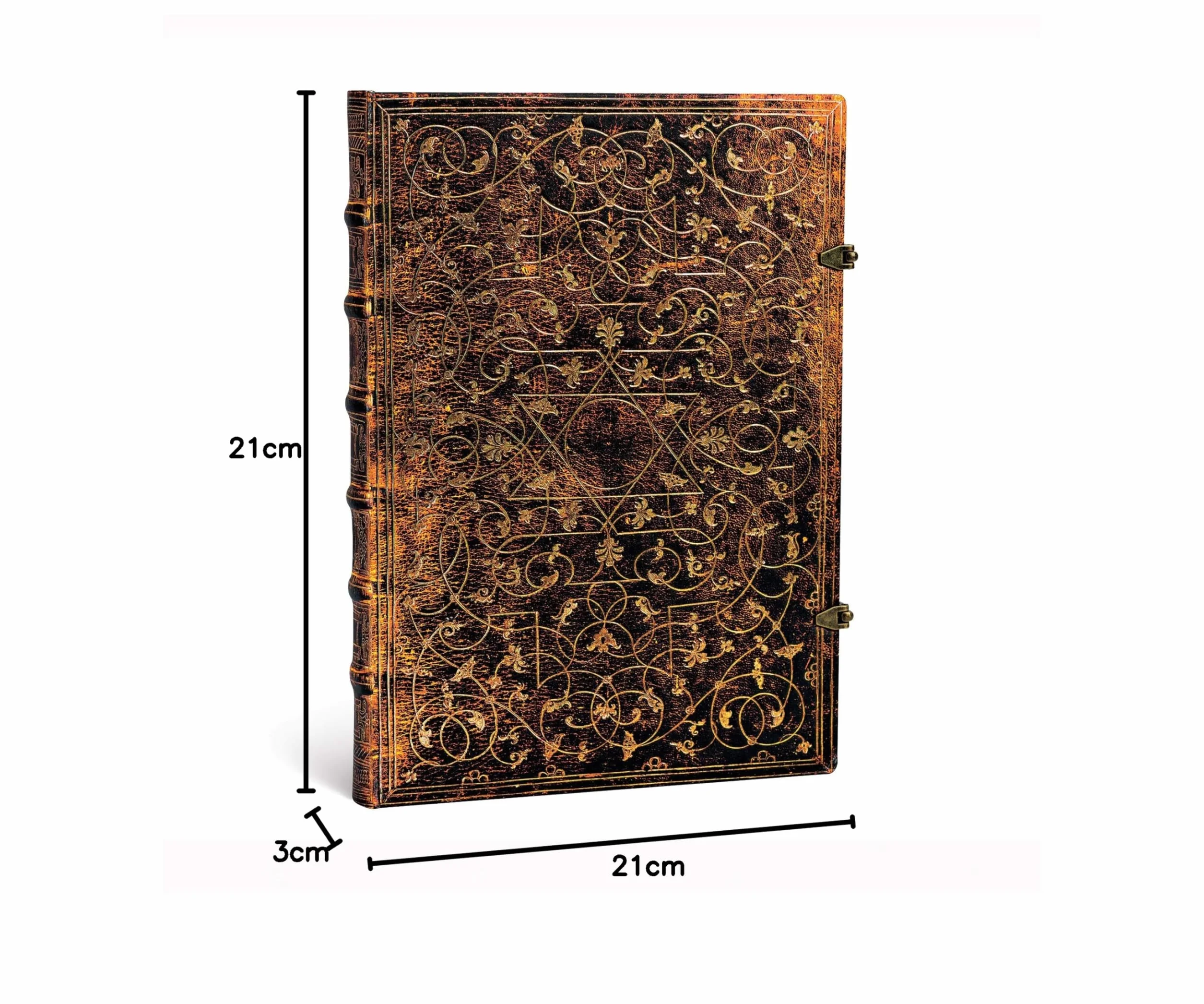 Paperblanks PB1594-9 Dziennik Ozdobny, Czarny/Złoty, 300 x 210 mm