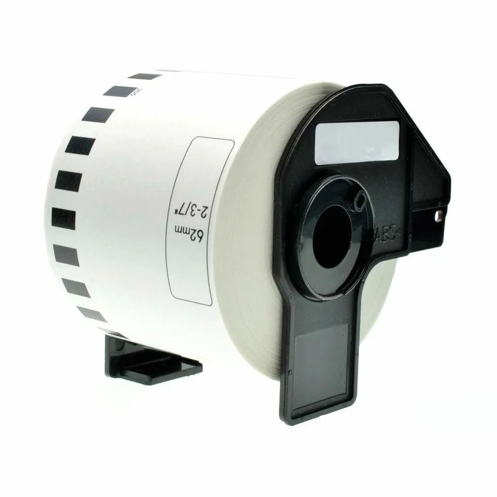 1 rolka etykiet zgodnych z Go Inks do wymiany Brother DK-22205 (etykiety: ciągły rozmiar rolki: 62 mm x 30,48 m)