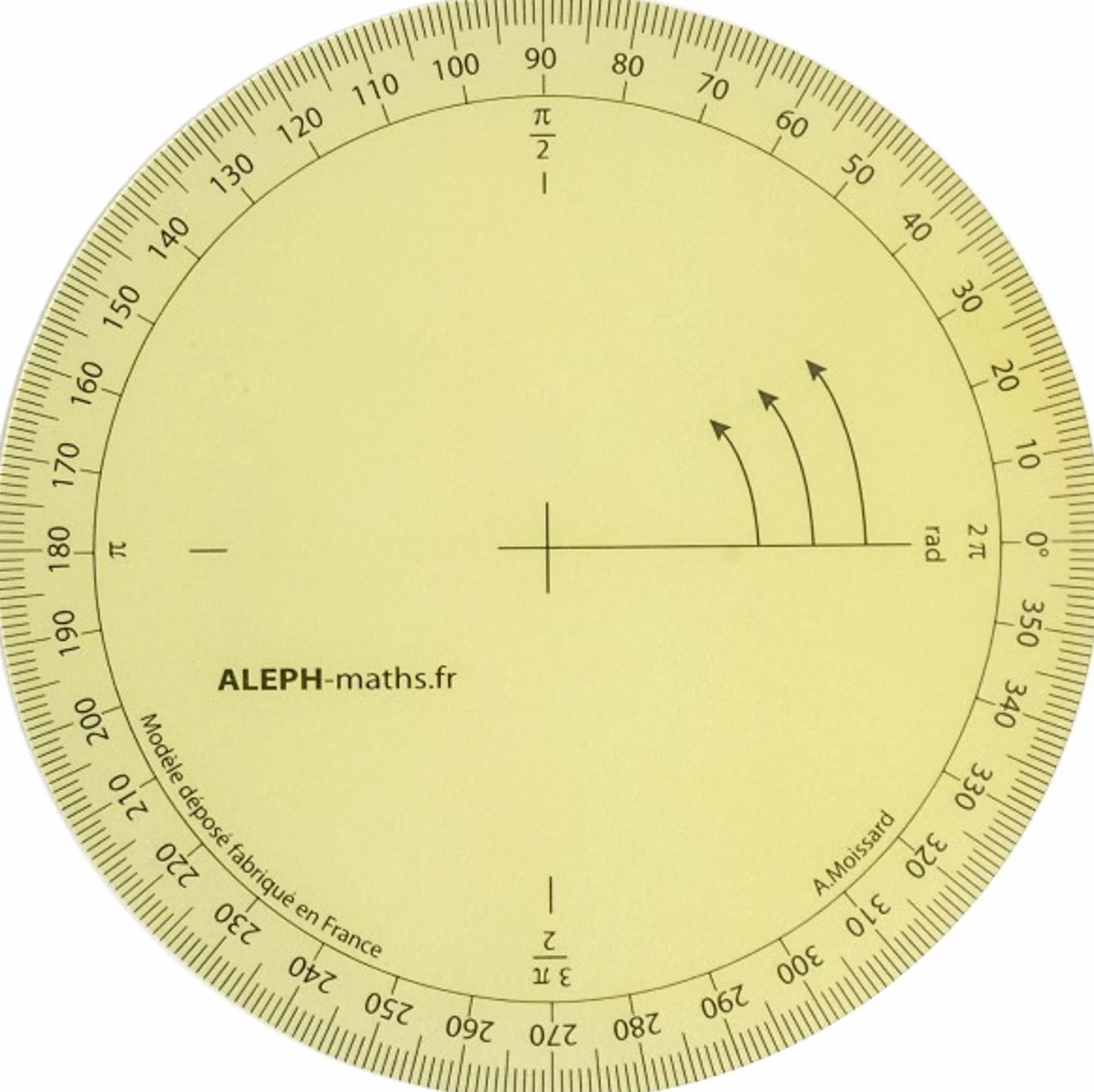 Aleph Pack Back - Duży model kątownika + kątomierz trygonometryczny + kątomierz okrągły 360°