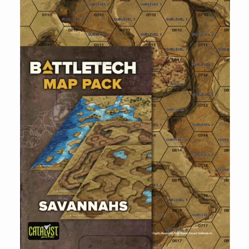 BattleTech | Map Pack | Savannah | Expansion | Miniature Game | Catalyst Game Labs | Ages 14+