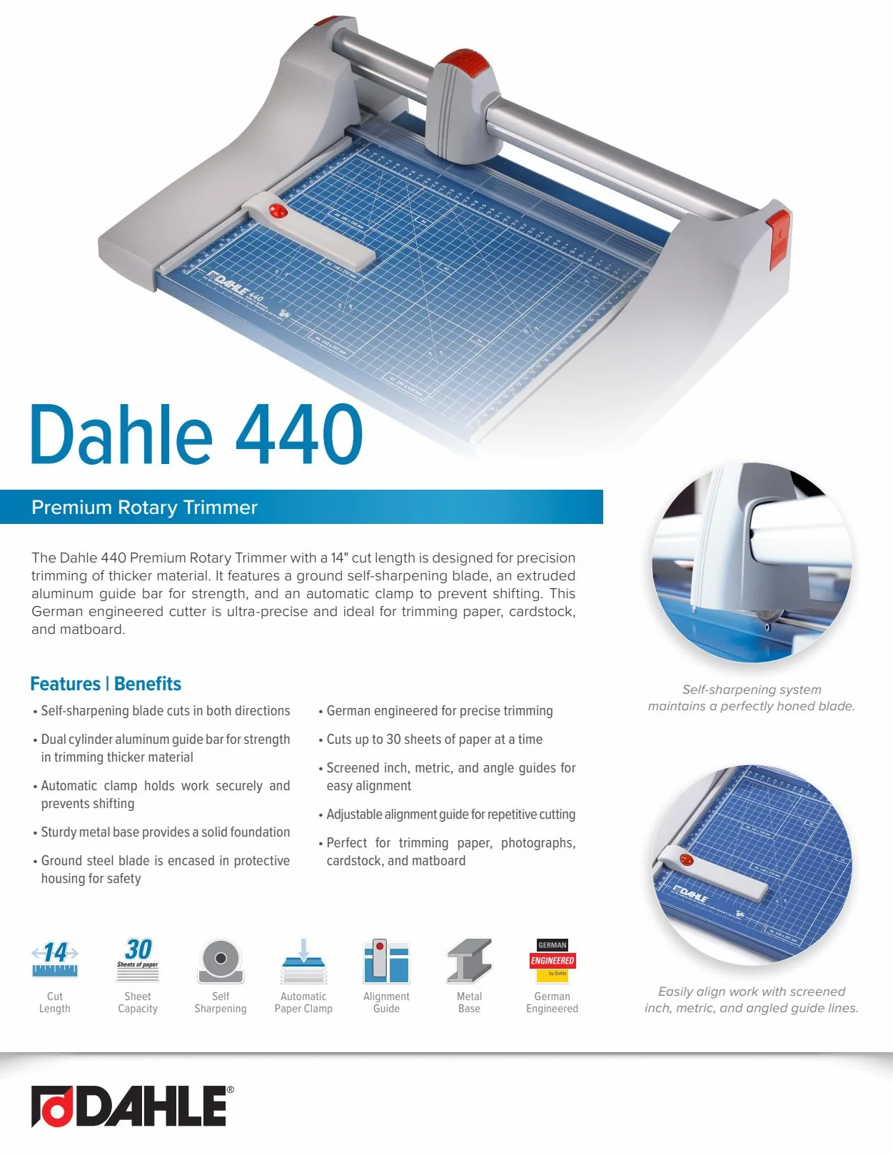 Dahle Krajalnice 00440-21310 Krajalnica do Papieru, Wielokolorowy, 360 mm
