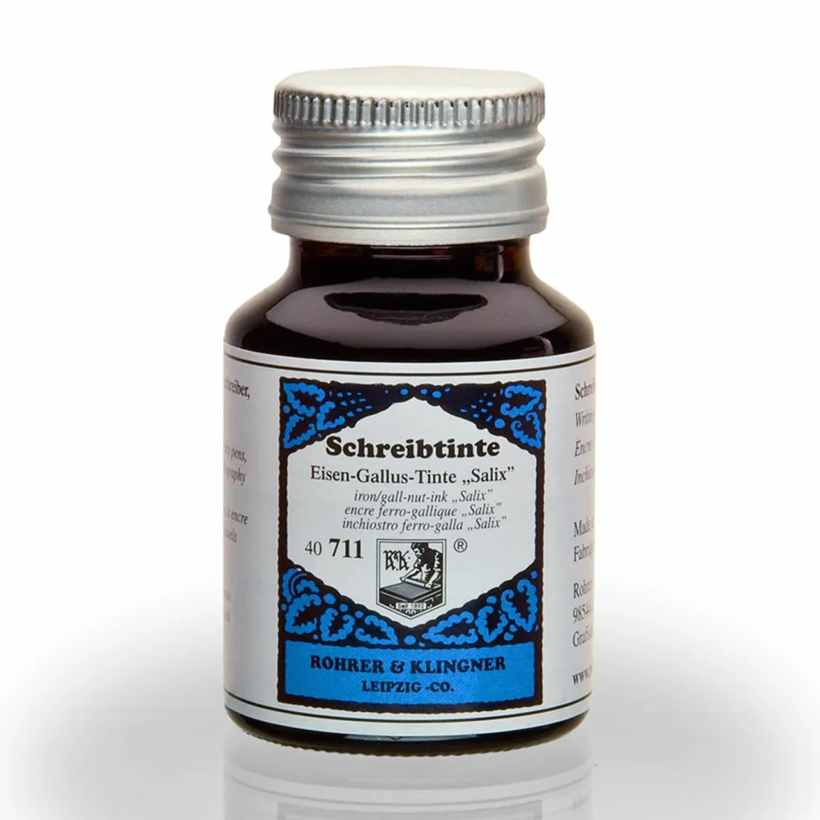 Rohrer & Klingner * od 1892 * Atrament do piór wiecznych - Atrament żelazowo-galusowy "Salix" - nieusuwalny 50ml