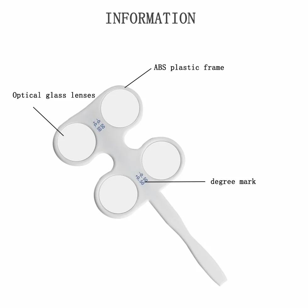 Flipper optyczny Tester wzroku okulary Optometryczne Soczewka flipper Okulistyczny flipper Zestaw potwierdzający flipper Okulistyczny Instrumenty optyczne (±1.75D)