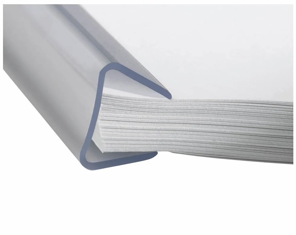 Durable 291219 Grzbiet zaciskowy A4 (od 40 do 100 kartek), opak. 25 sztuk, przezroczysty.
