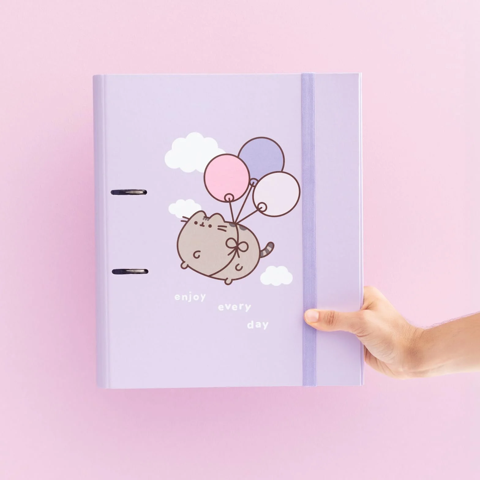 Grupo Erik Pusheen A4 Segregator 2-Ringowy | 27 x 32 cm | Artykuły Papiernicze i Prezenty z Kotem Pusheen