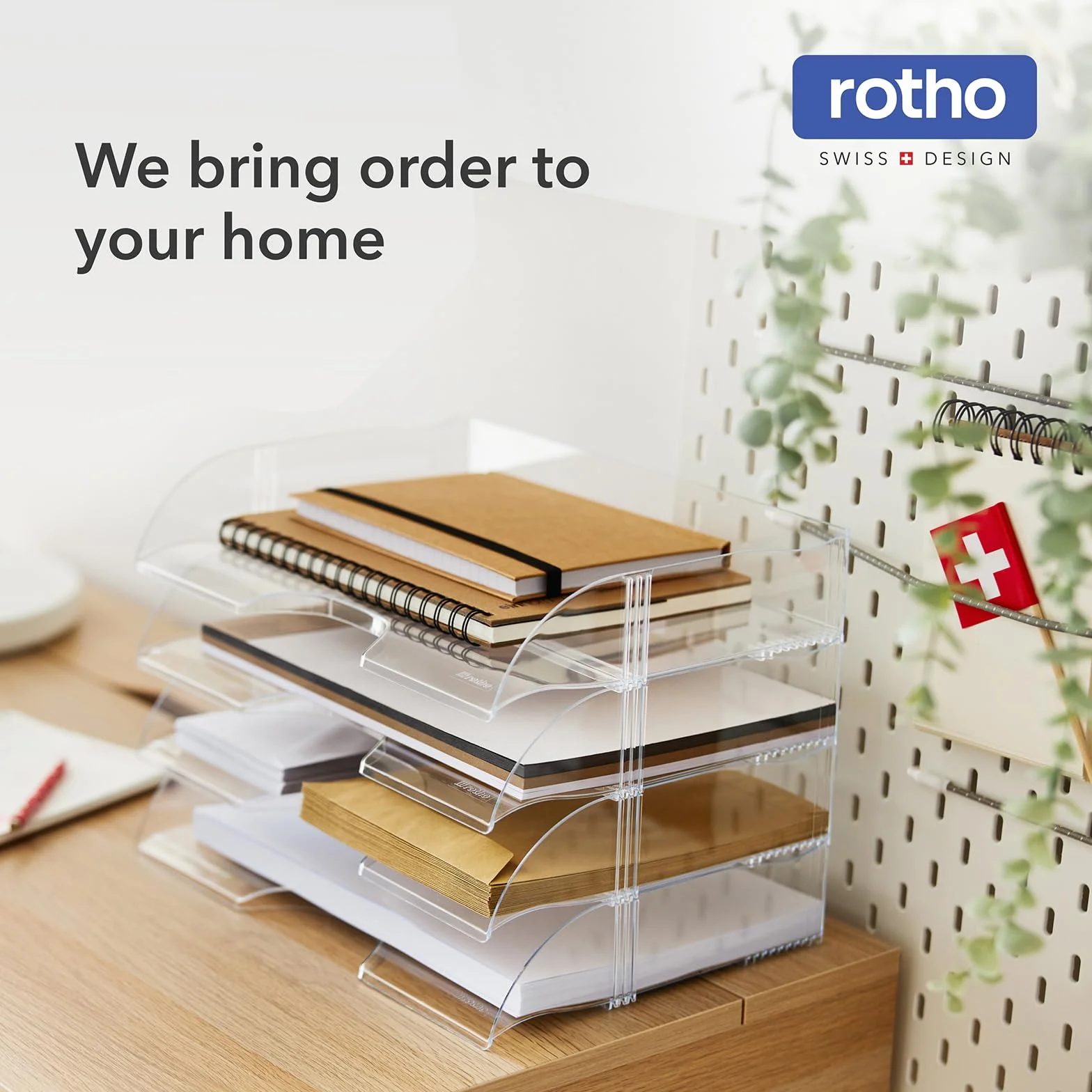 Rotho MyPaper organizer na dokumenty MY PAPER Plus, tworzywo sztuczne (PP), bez BPA, biały, 36,4 x 16,8 x 31,7 cm