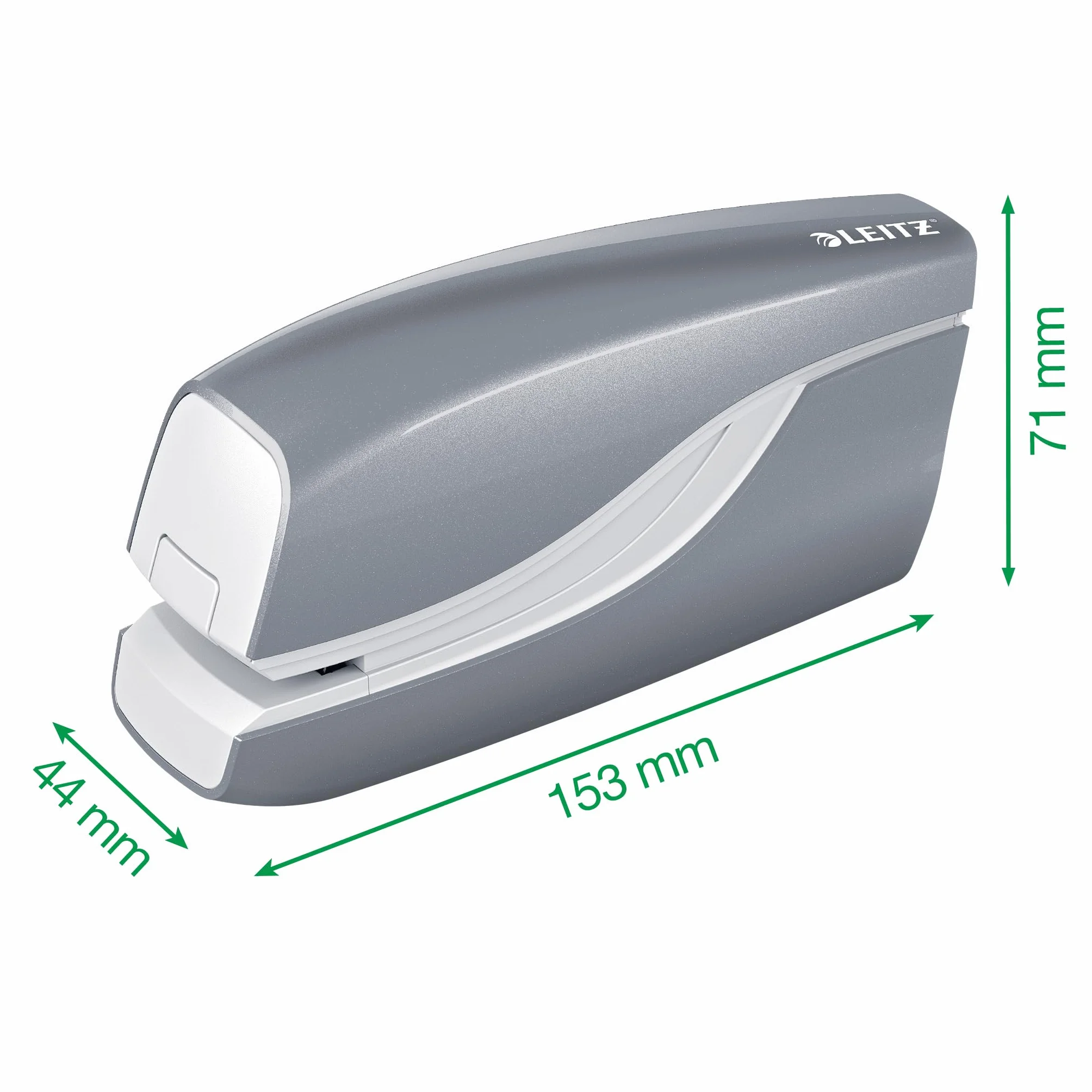 Leitz, Zszywacz Elektryczny Leitz WOW, Zszywa do 10 Kartek, Zasilany z Baterii, Kolekcja WOW, Kolor Jasnoniebieski, 55661051