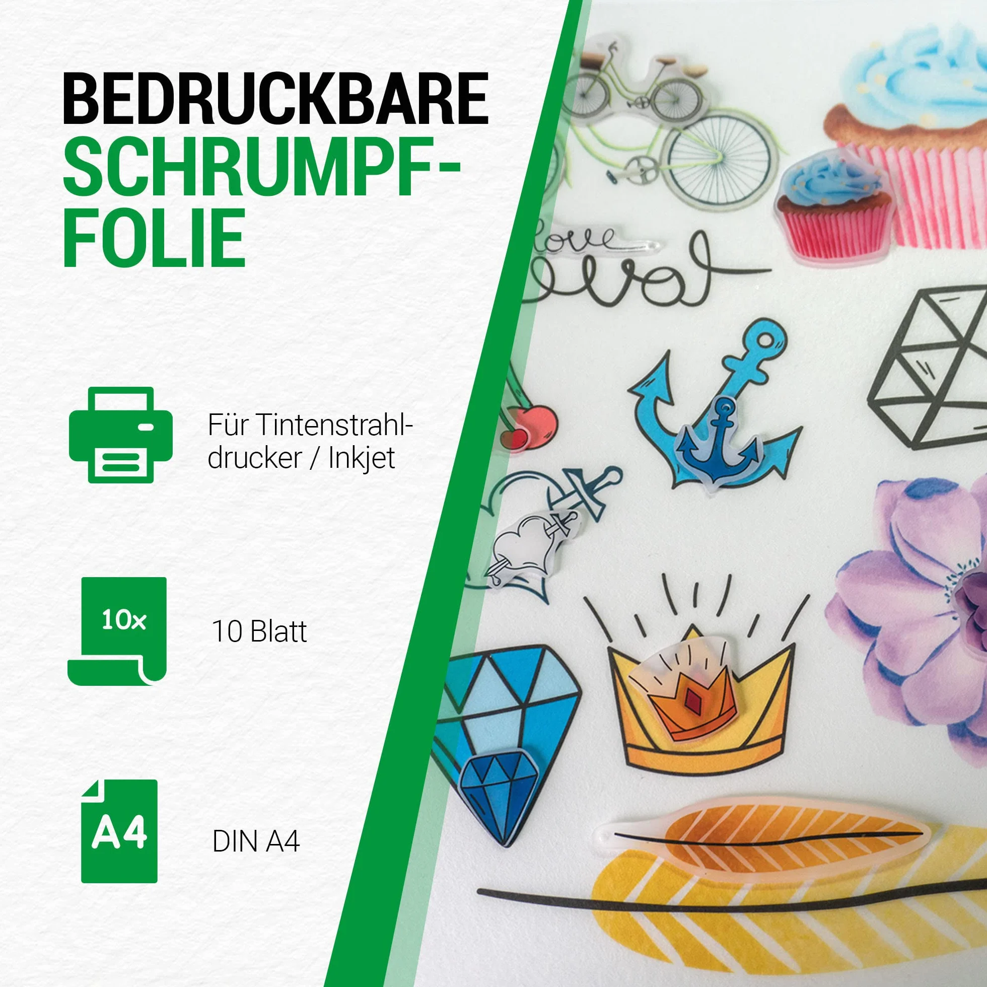 SKULLPAPER Folia termokurczliwa A4 przezroczysta 10 arkuszy