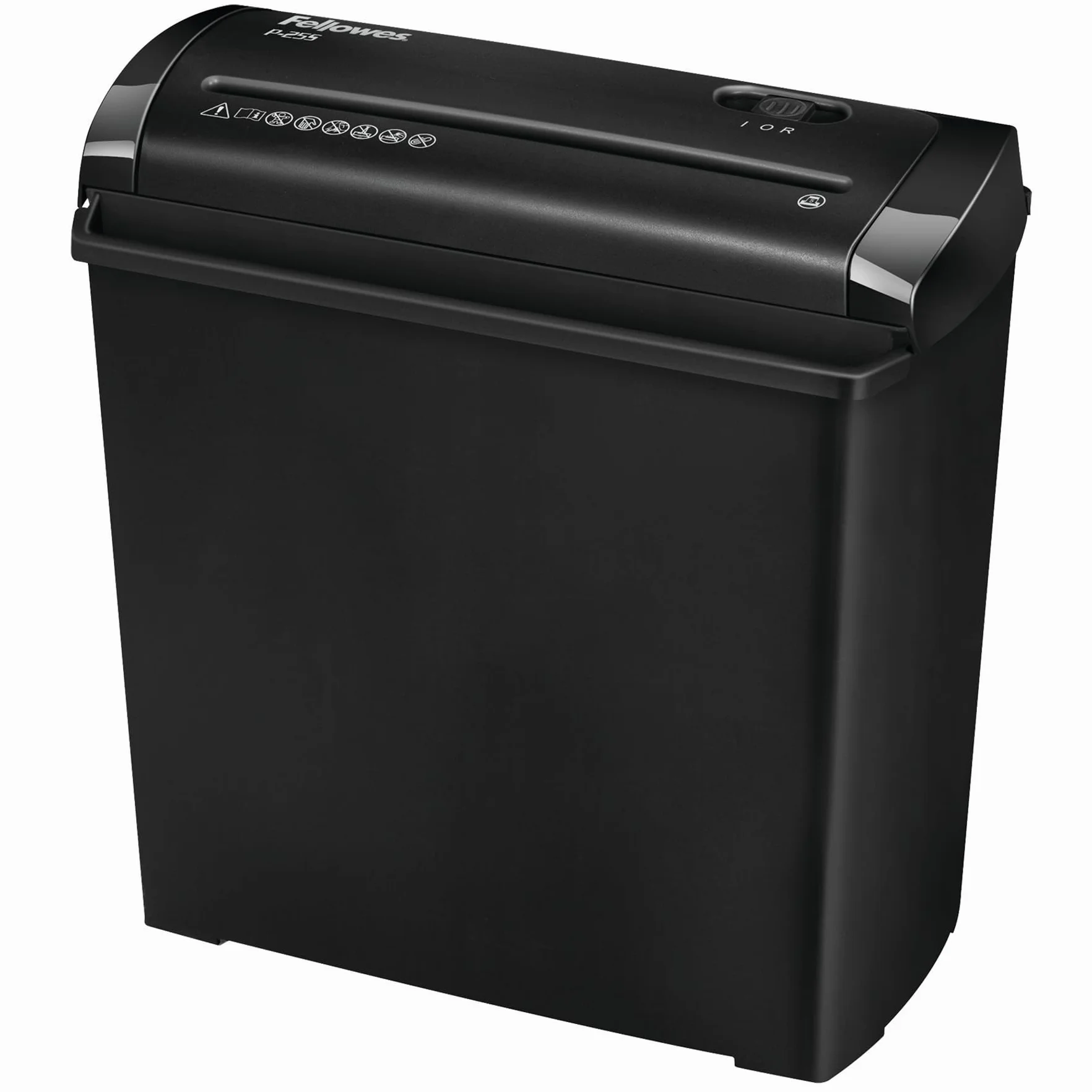 Fellowes Powershred P-25S, 5 arkuszy, cięcie w paski, 7 mm, niszczarka papieru do domu, Powershred P-25S, niszczarka z koszem 11 l, niszczarka dokumentów do standardowej ochrony danych, okazjonalne