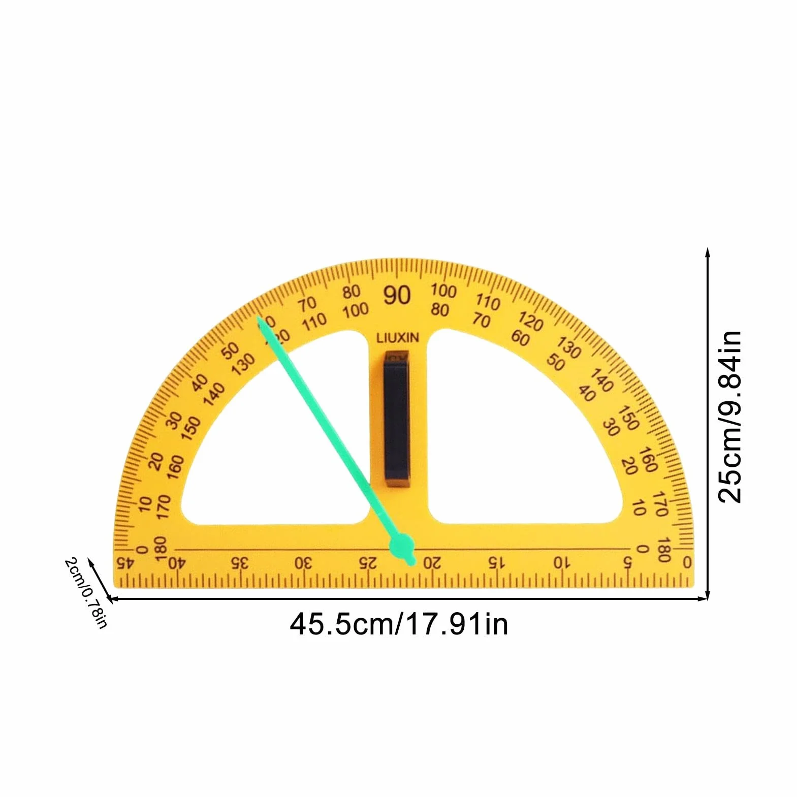 Large Teaching Protractor, Digital Design Math Compass, Big Multifunctional Protractor for Classroom