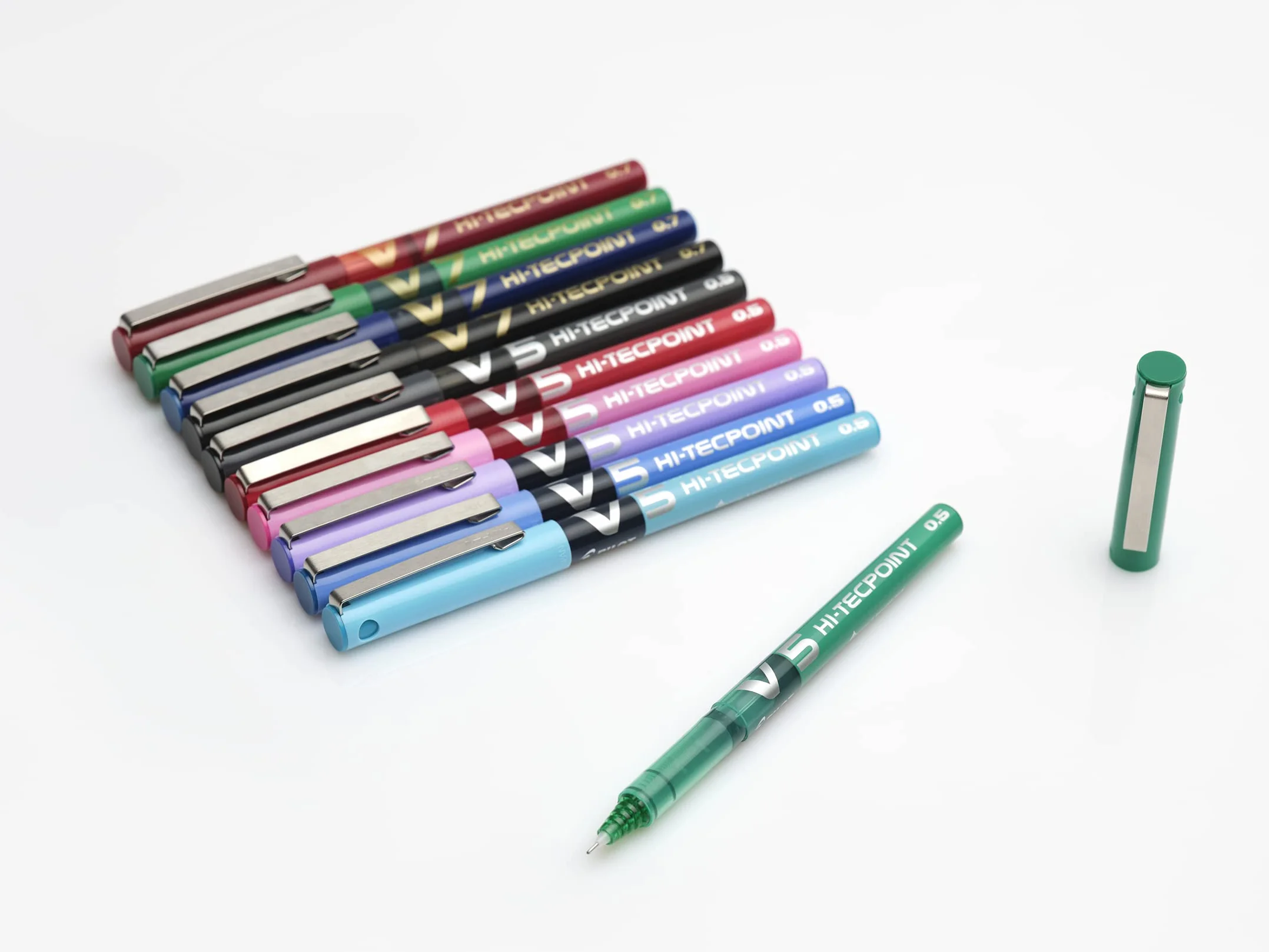 PILOT Hi-Tecpoint V5 zestaw 4 x cienkopis kulkowy czarny